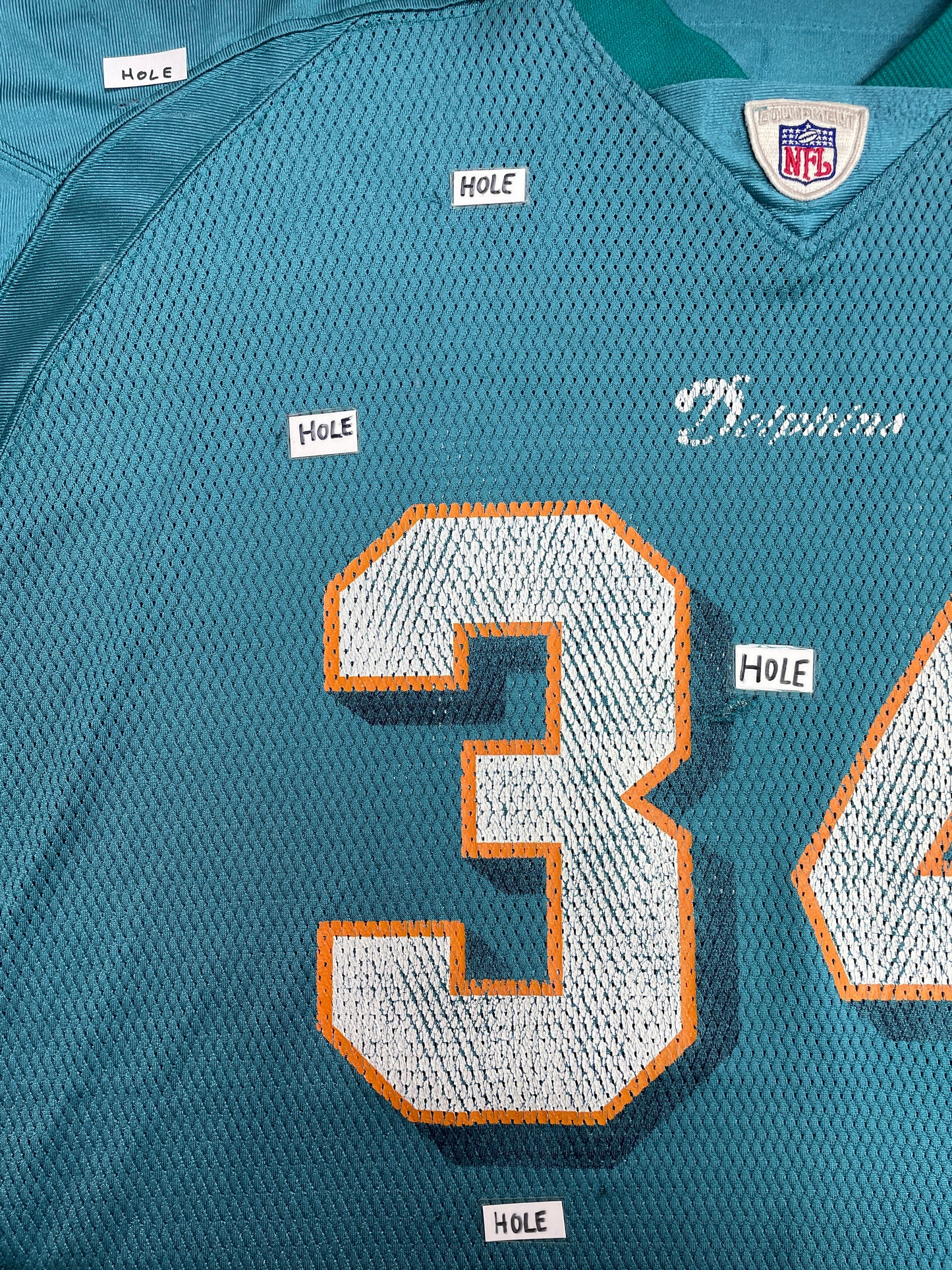 Vintage NFL Reebok Miami Dolphins #34 Ricky Williams Football Jersey