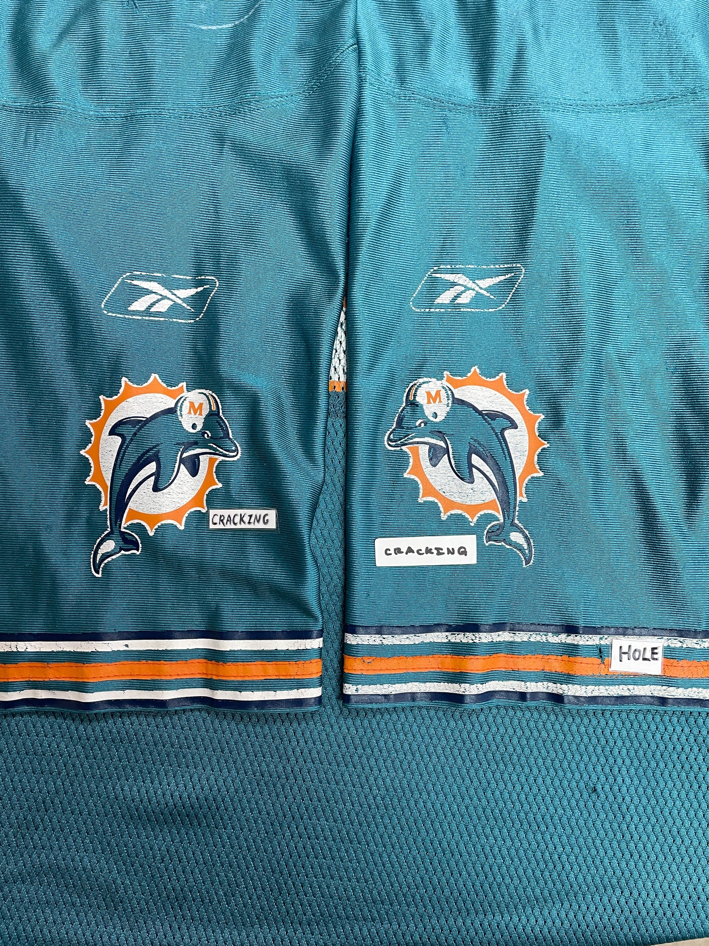Vintage NFL Reebok Miami Dolphins #34 Ricky Williams Football Jersey