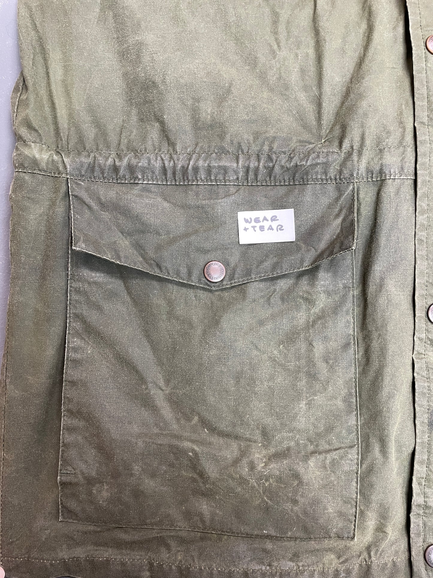Vintage The Australian Outback Collection Green Cotton Oilskin Jacket
