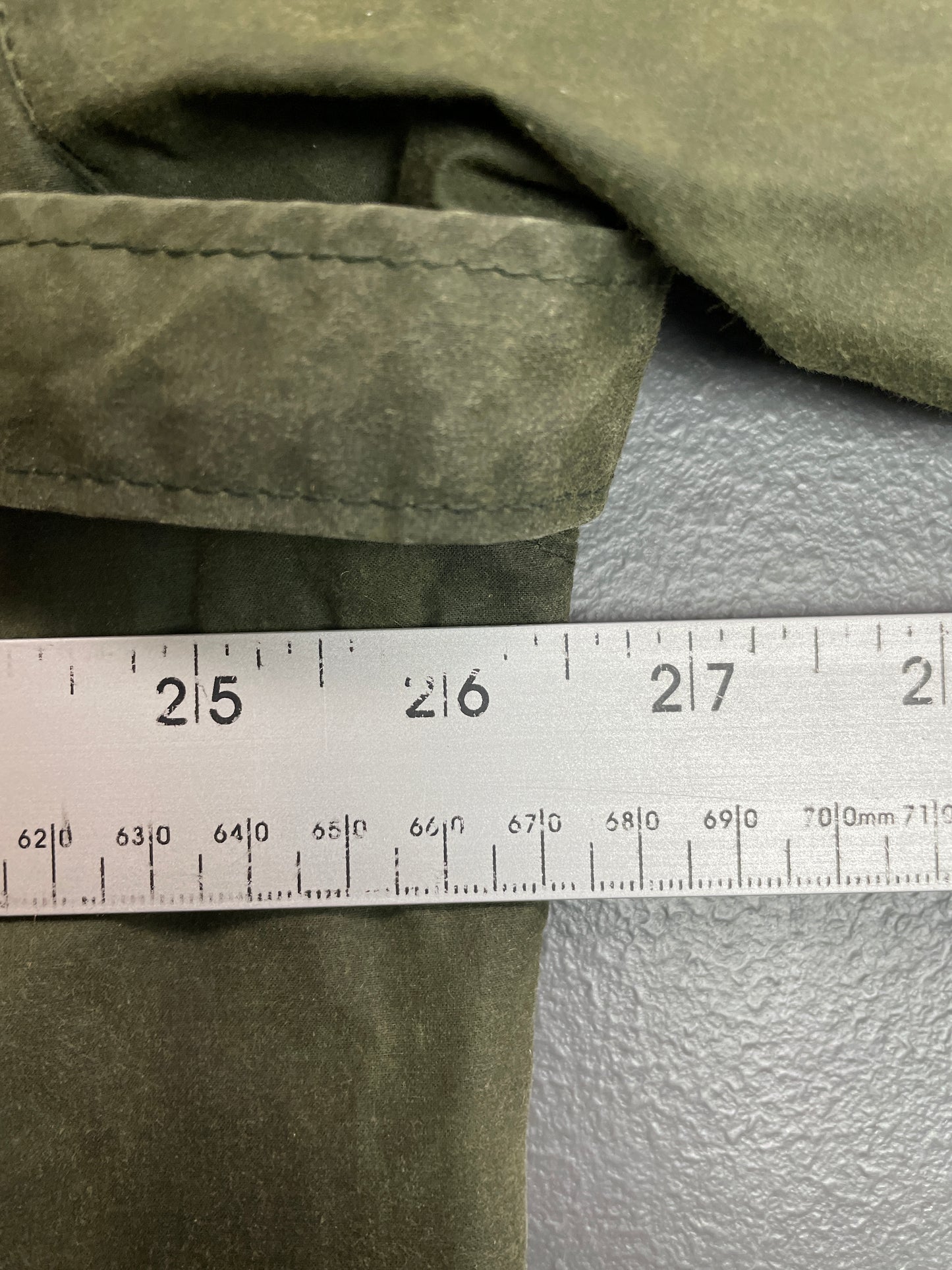 Vintage The Australian Outback Collection Green Cotton Oilskin Jacket