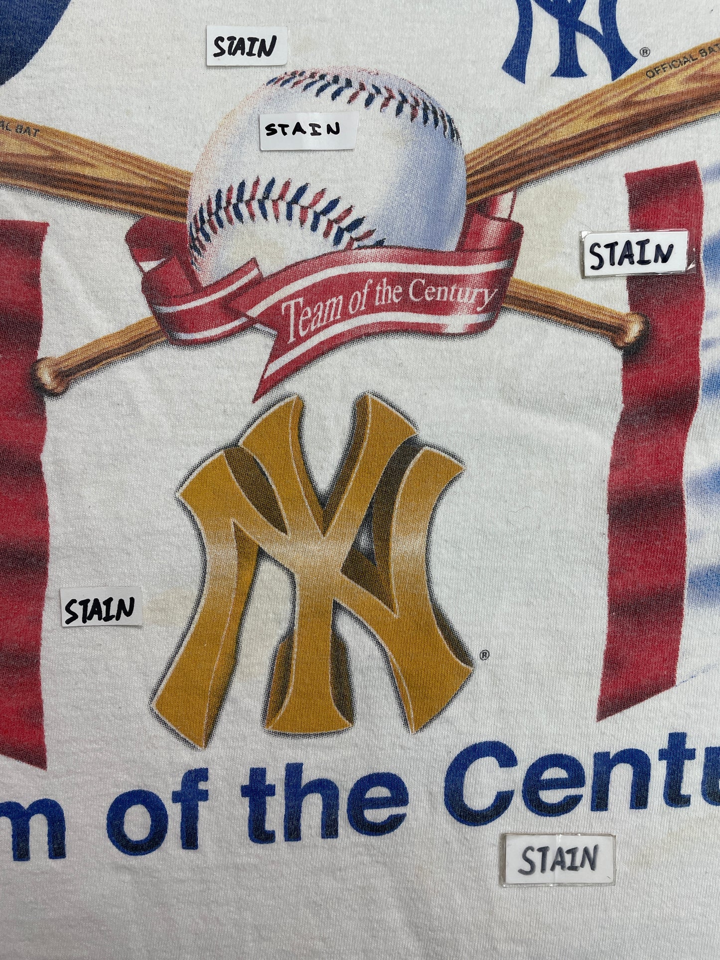 Vintage 1998 New York Yankees "Team of The Century" T-Shirt