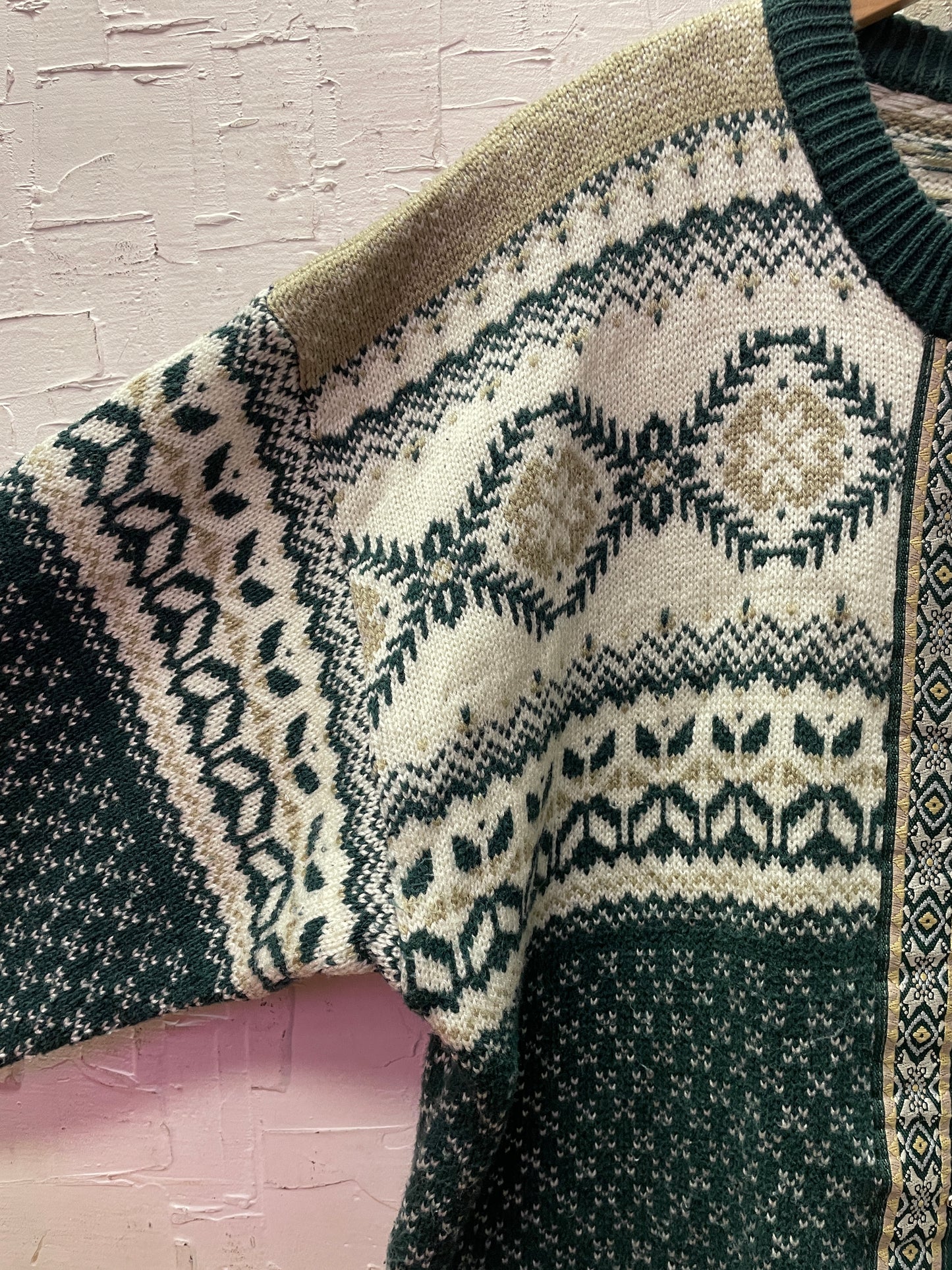 Vintage Cottage Cove Norwegian Style Cardigan