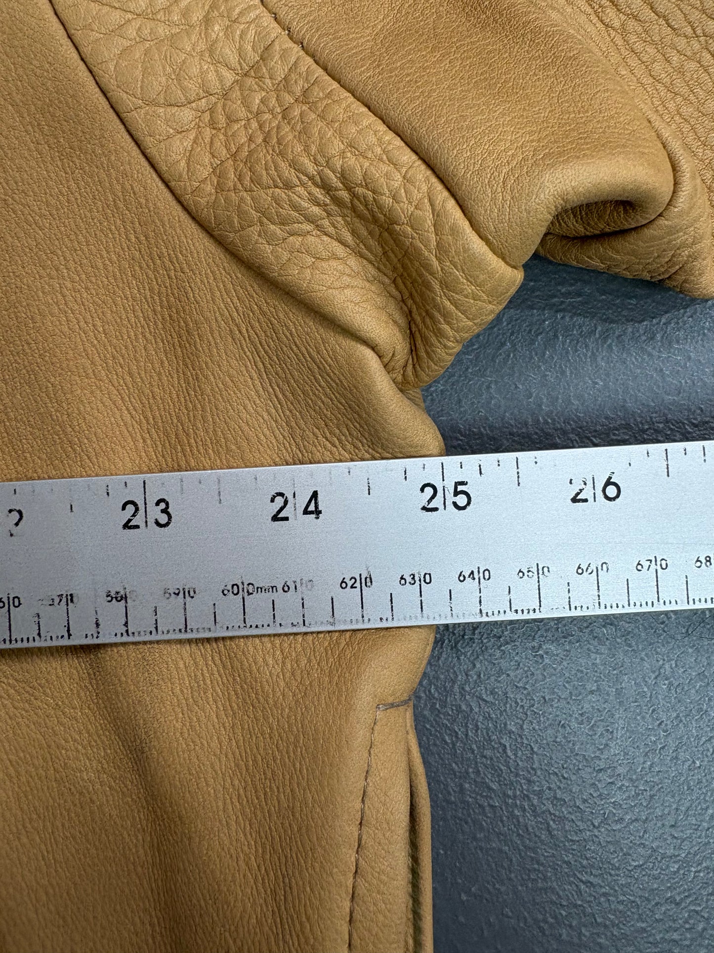 Vintage Leather Smock with Zipper Details
