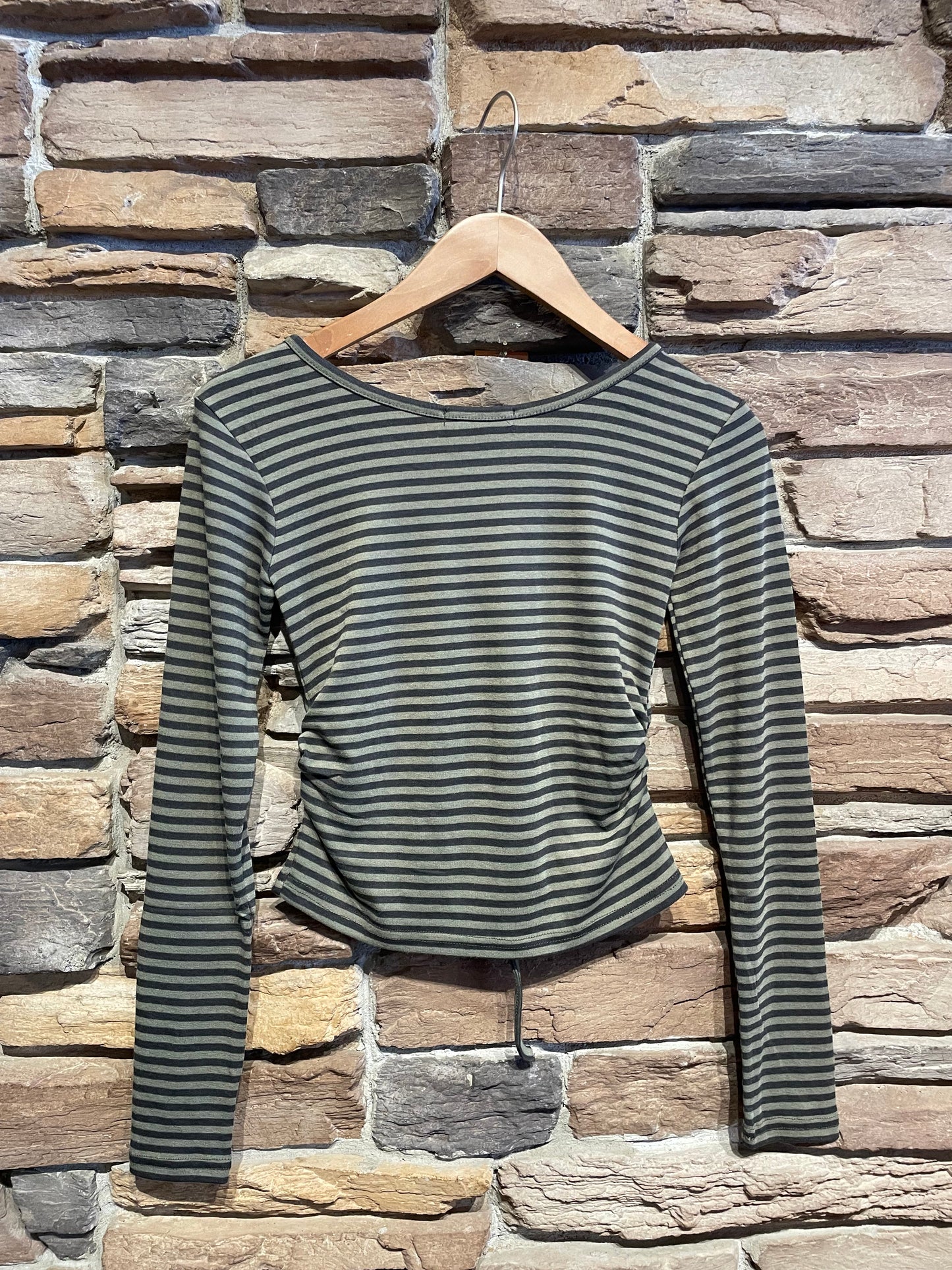 Tie Detail Stripe Top