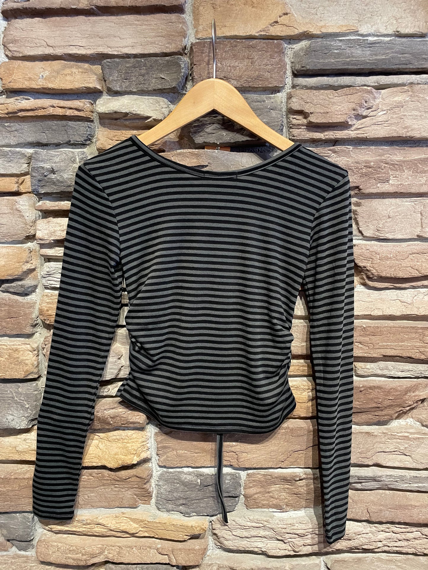 Tie Detail Stripe Top