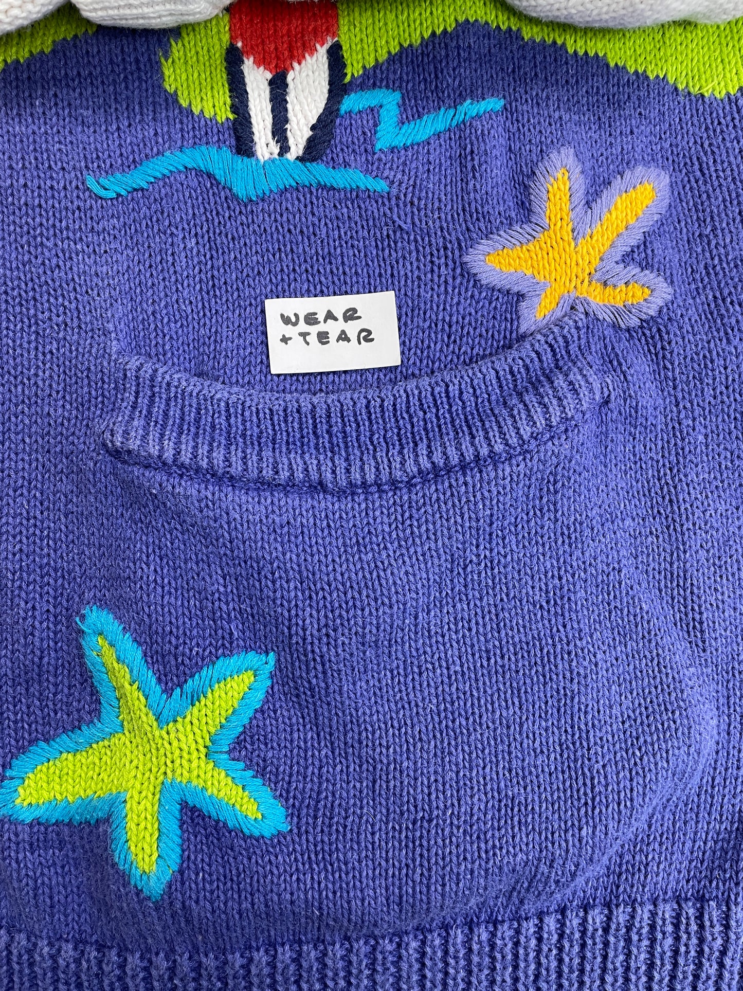 Vintage 1991 I.B. Diffusion Sport Italia Applique Cardigan