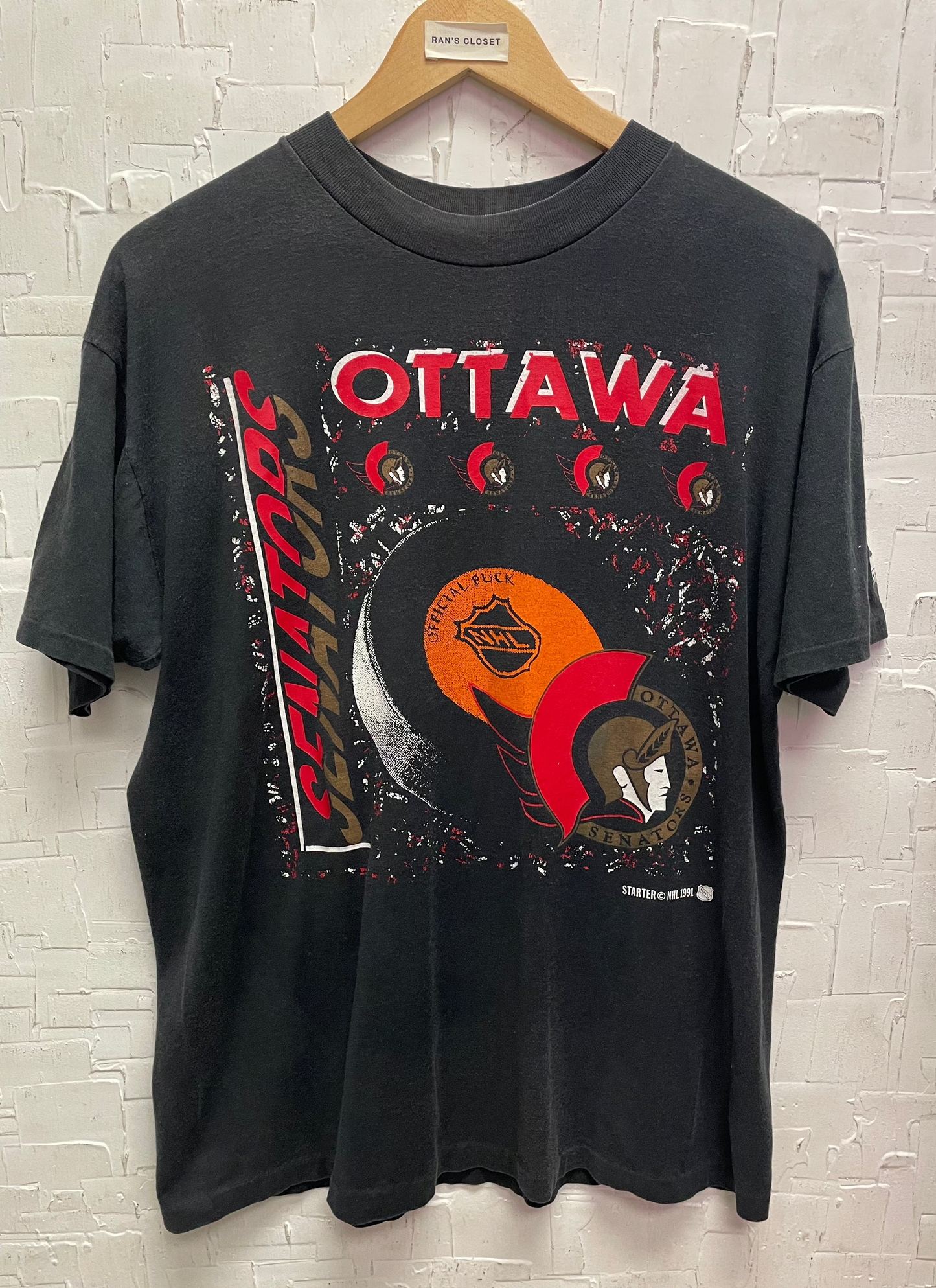 Vintage 1991 Starter Ottawa Senators Official Pick T-Shirt