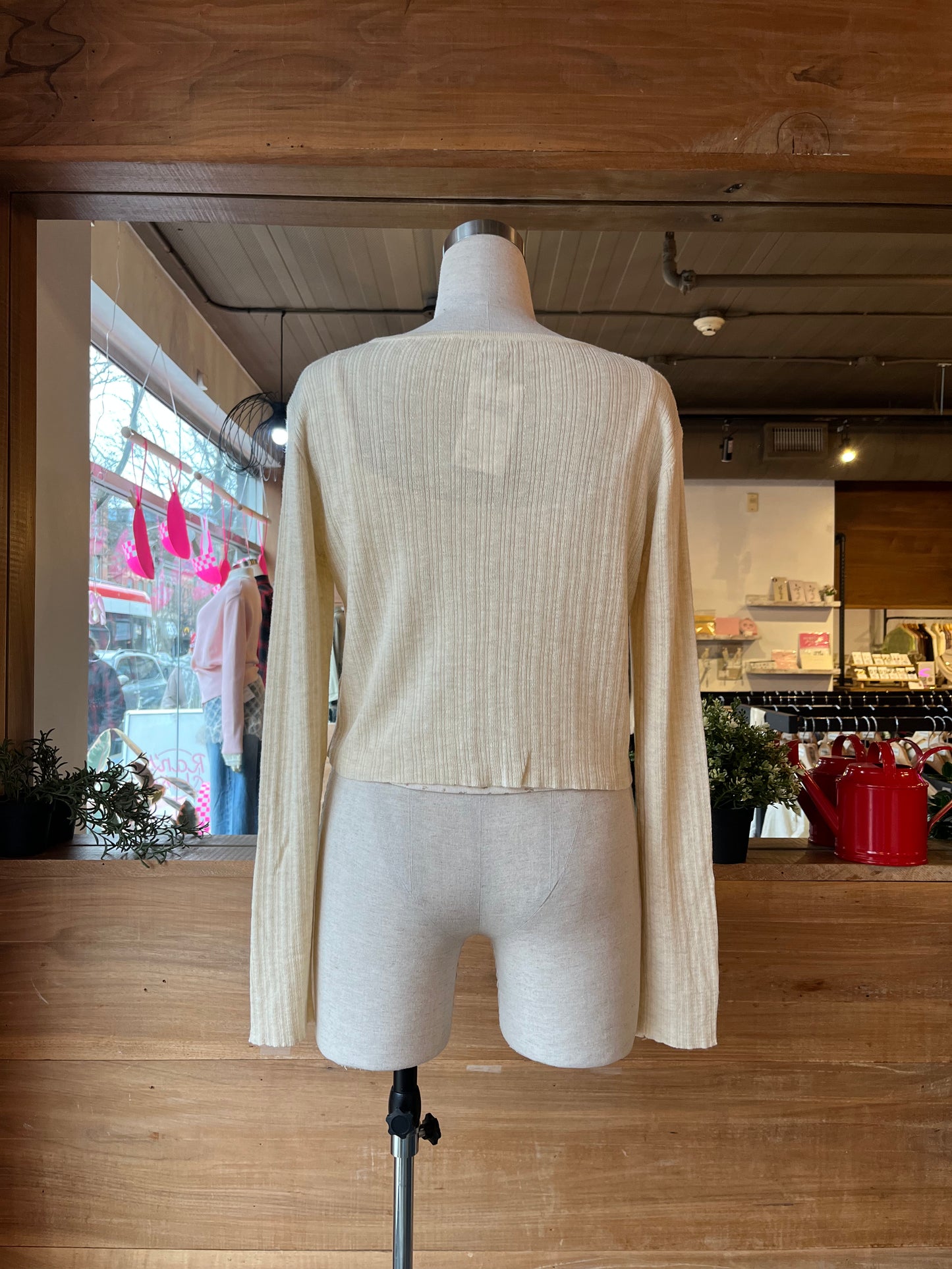 Tie Front Cardigan and Tank Top Set