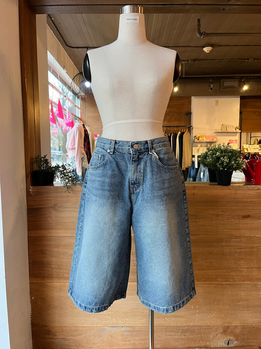 Denim Bermuda Shorts