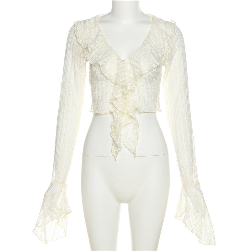 See through lace bolero