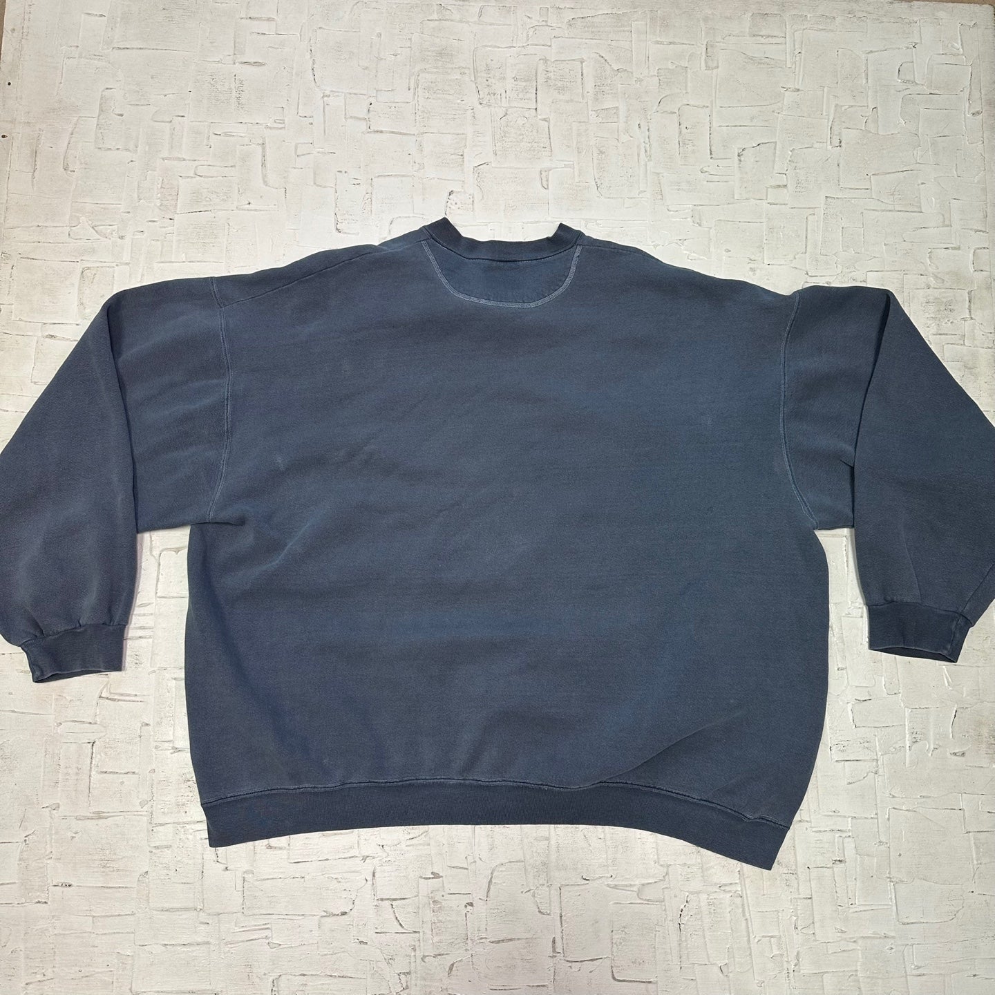 Vintage Guess Jeans Distressed Blue Boxy Fit Sweatshirt