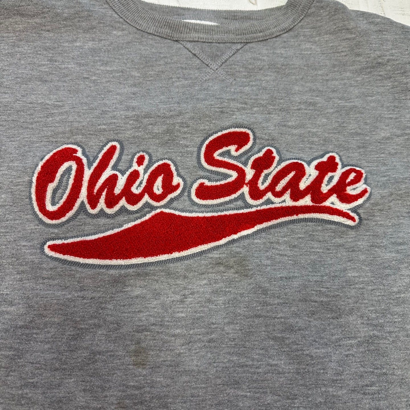 Vintage Embroidered Ohio State College Football Sweatshirt