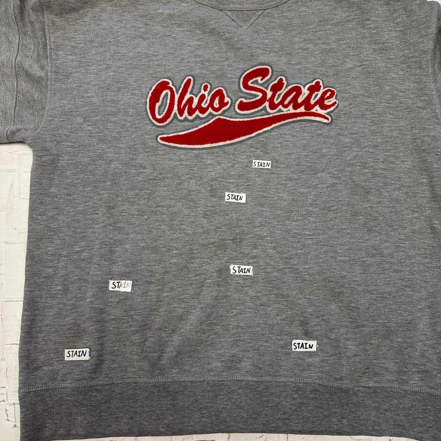 Vintage Embroidered Ohio State College Football Sweatshirt