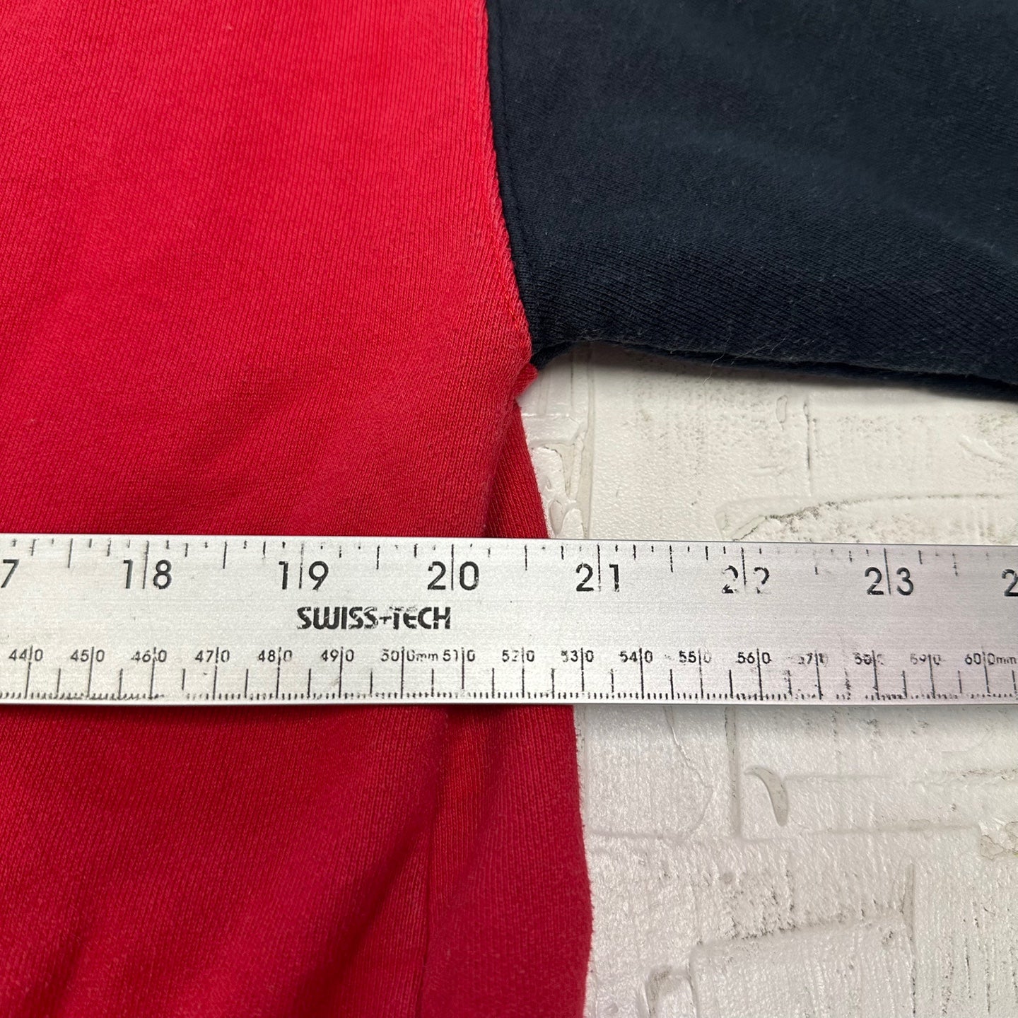 Vintage ESPN Red and Black Quarter Zip Up Hoodie