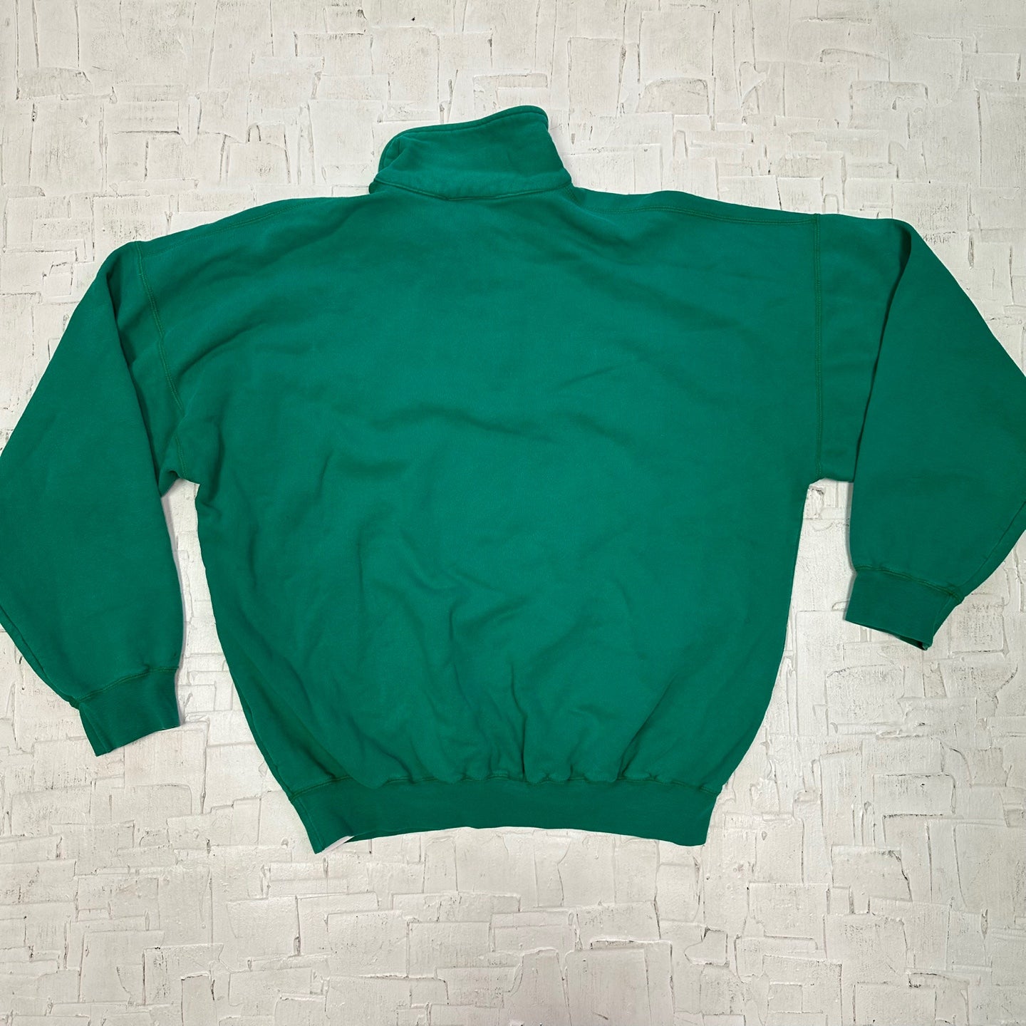 Vintage "Oh Yes" Vancouver Bright Green Quarter Zip Sweatshirt