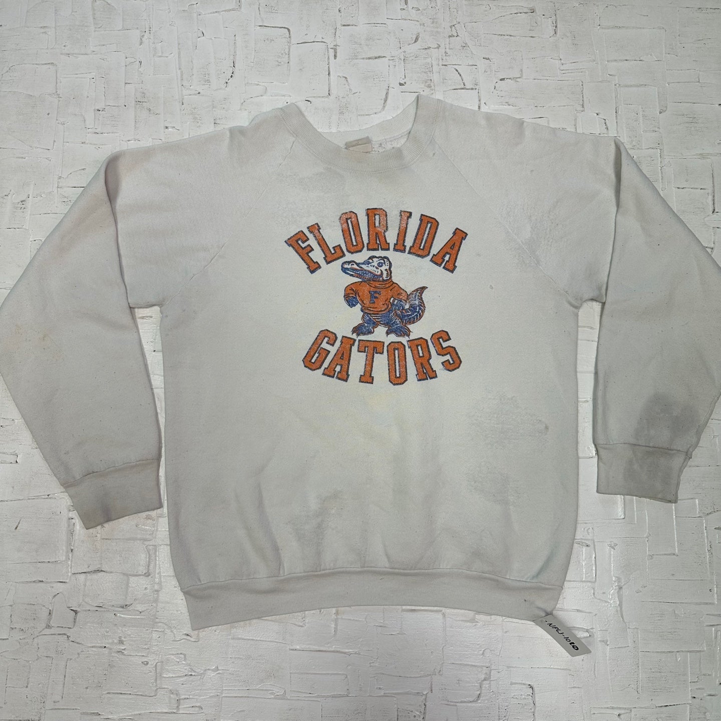Vintage NFL White Florida Gators Old Logo Sweatshirt