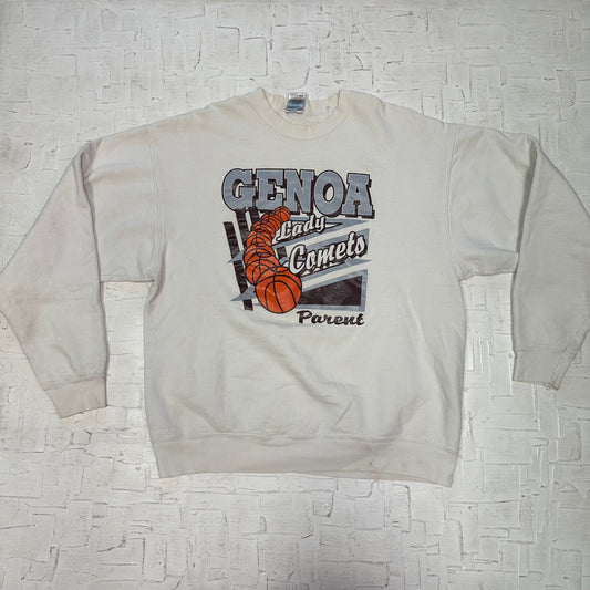 Vintage Genoa Lady Comets Basketball Graphic Sweatshirt
