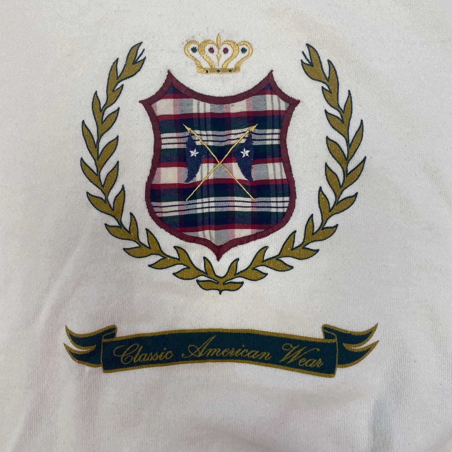 Vintage "Classic American Wear" White Sweatshirt