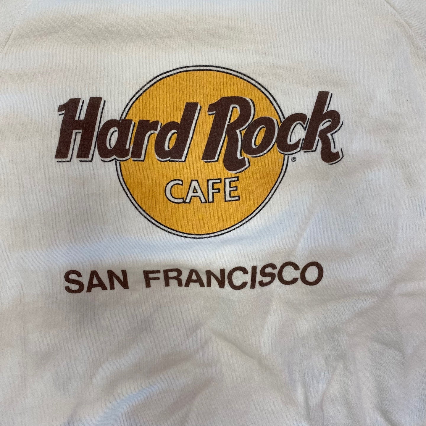 Vintage Hard Rock Cafe San Francisco White Sweatshirt