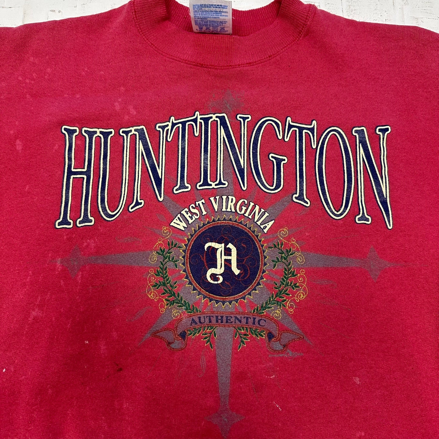 Vintage Huntington West Virginia Distressed Sweatshirt