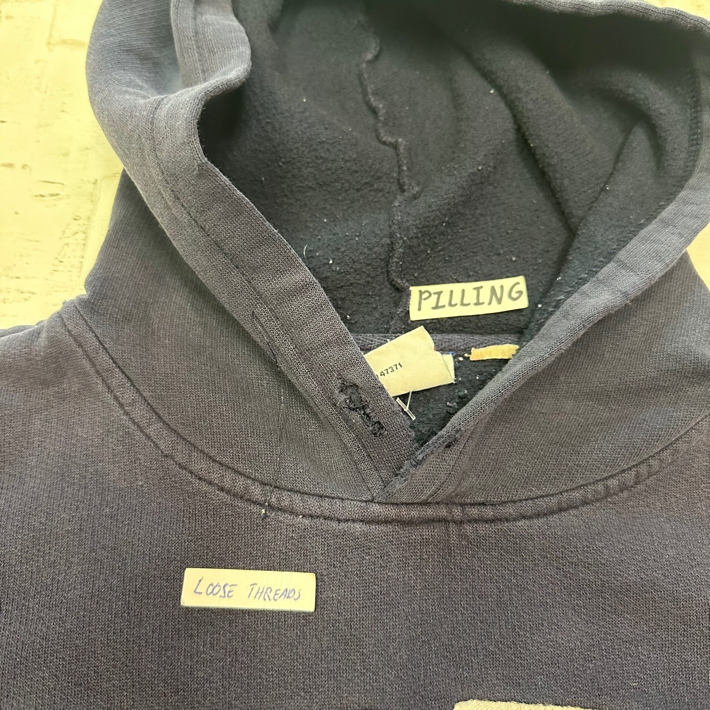 Vintage Distressed Penn State University Navy Blue Hoodie