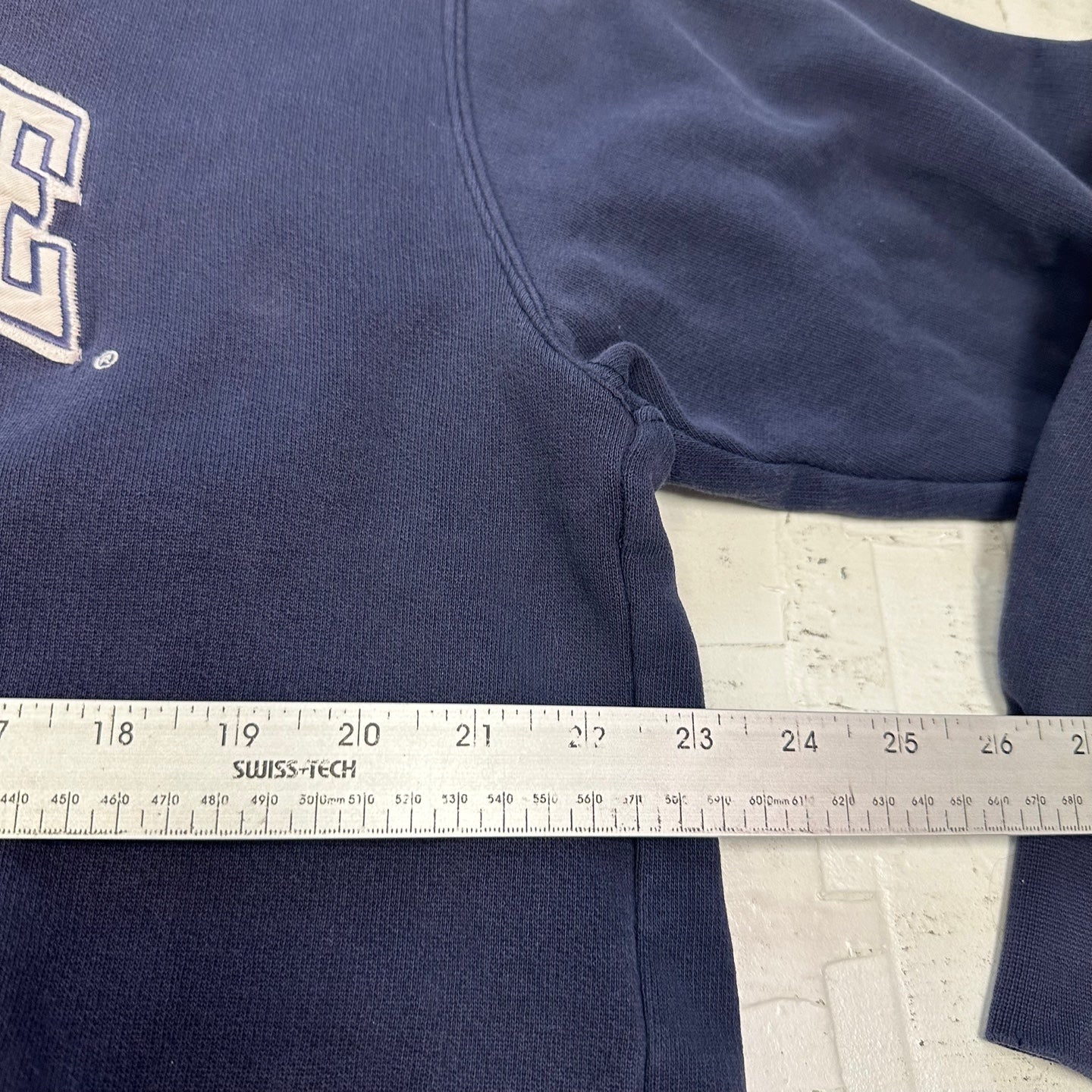 Vintage Distressed Penn State University Navy Blue Hoodie