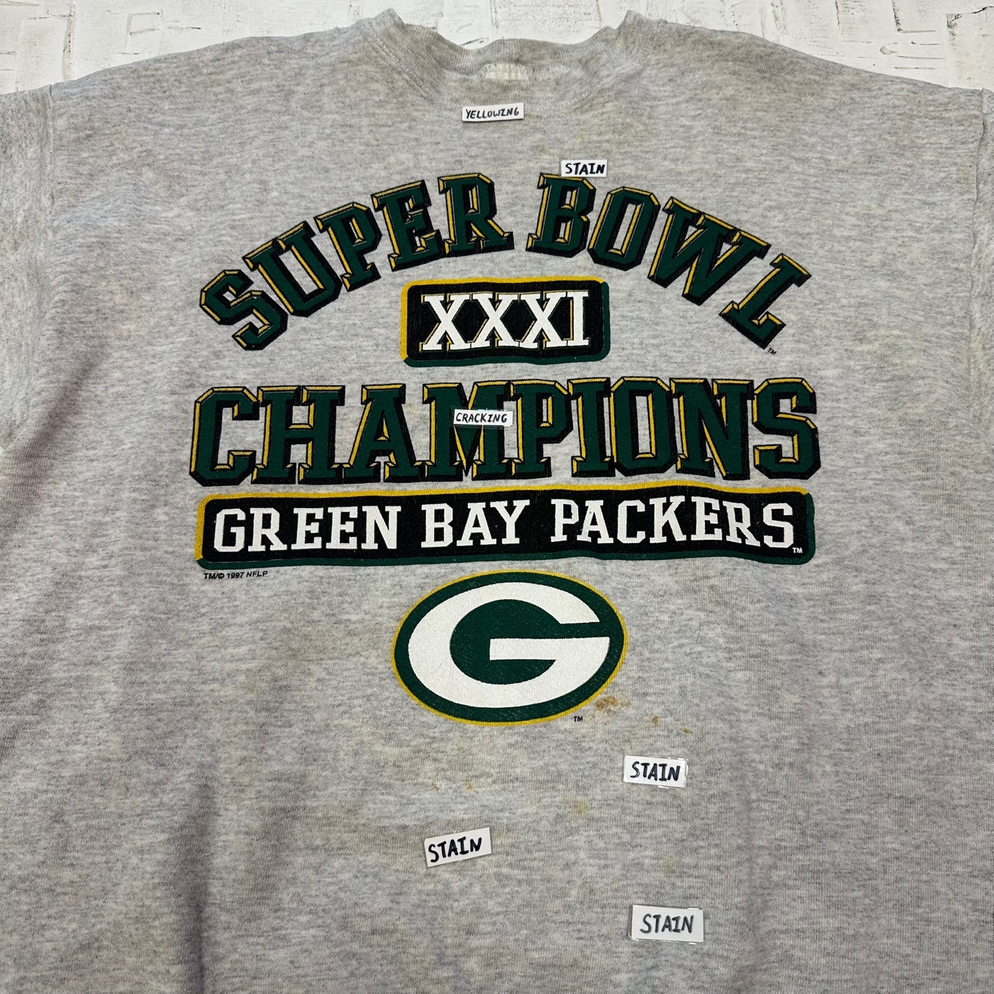 Vintage Green Bay Packers Super Bowl XXXI Champs Sweatshirt