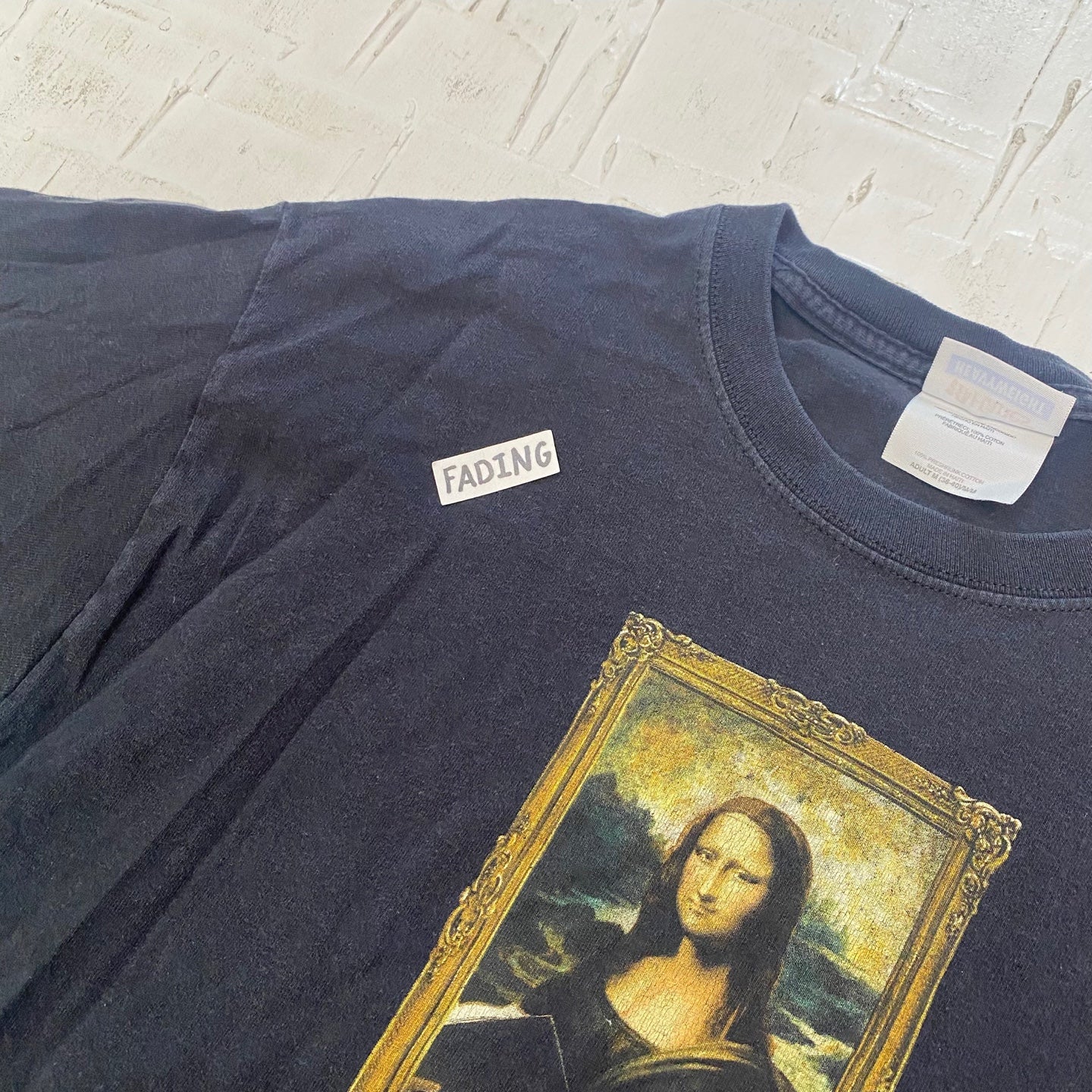 Vintage "Master the Art of Reading" Mona Lisa Painting T-shirt