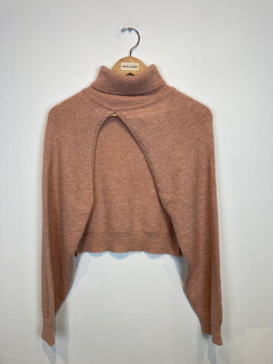 Open Front Turtle neck Sweater