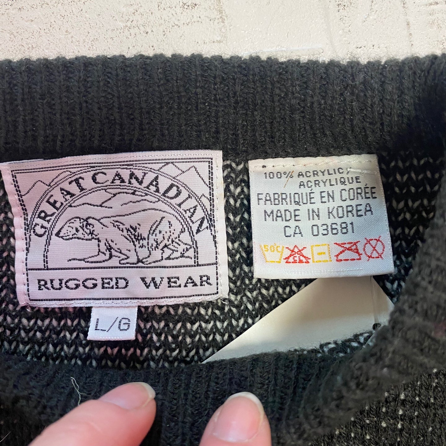 Vintage Great Canadian Rugged Wear Sweater