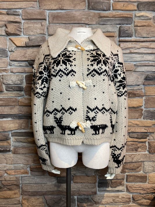 Thick Knit Fair Isle Cardigan