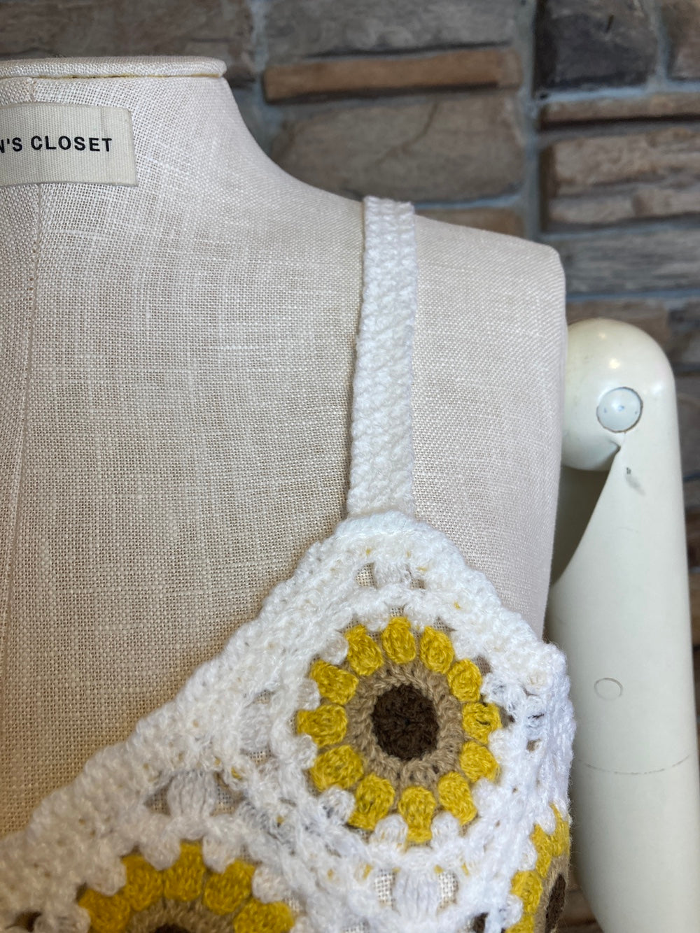 Sunflower Crochet Tank Top