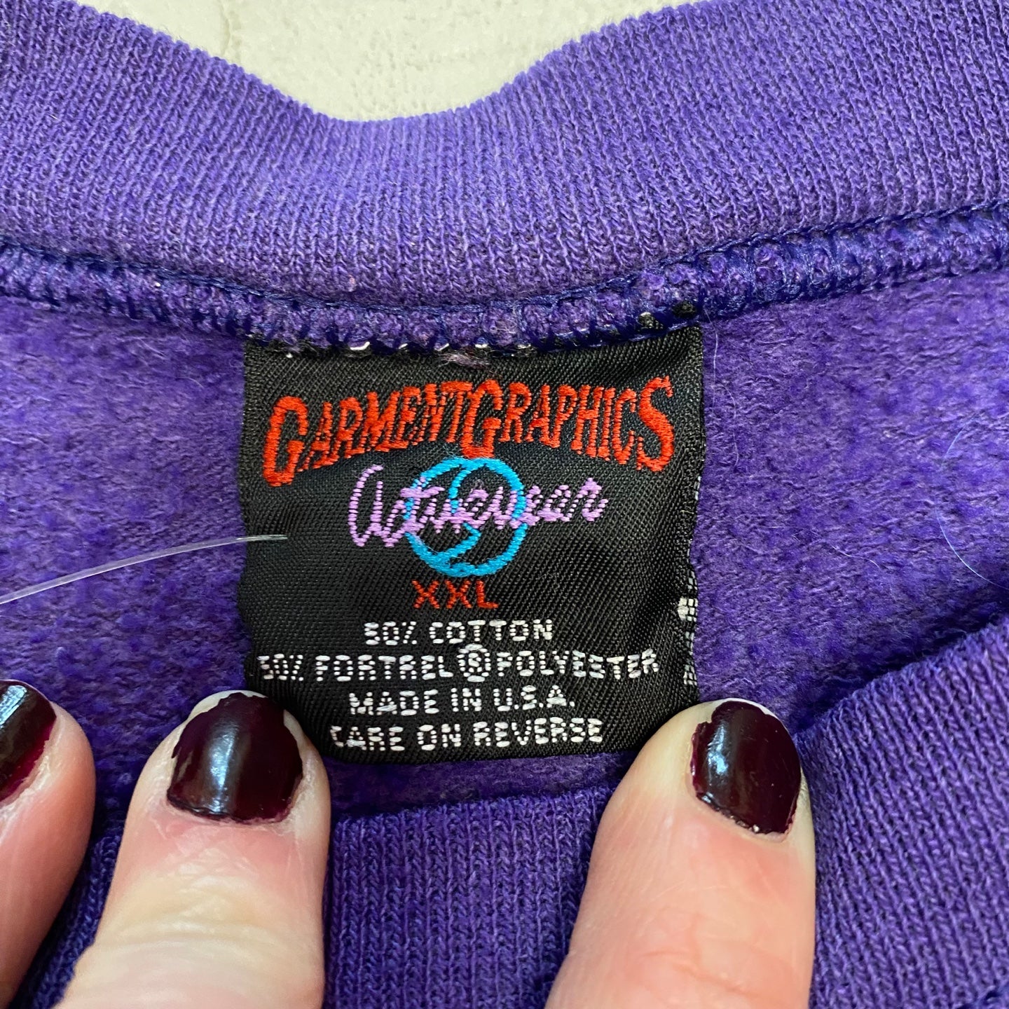Vintage Royal Purple Looney Tunes Characters Sweatshirt