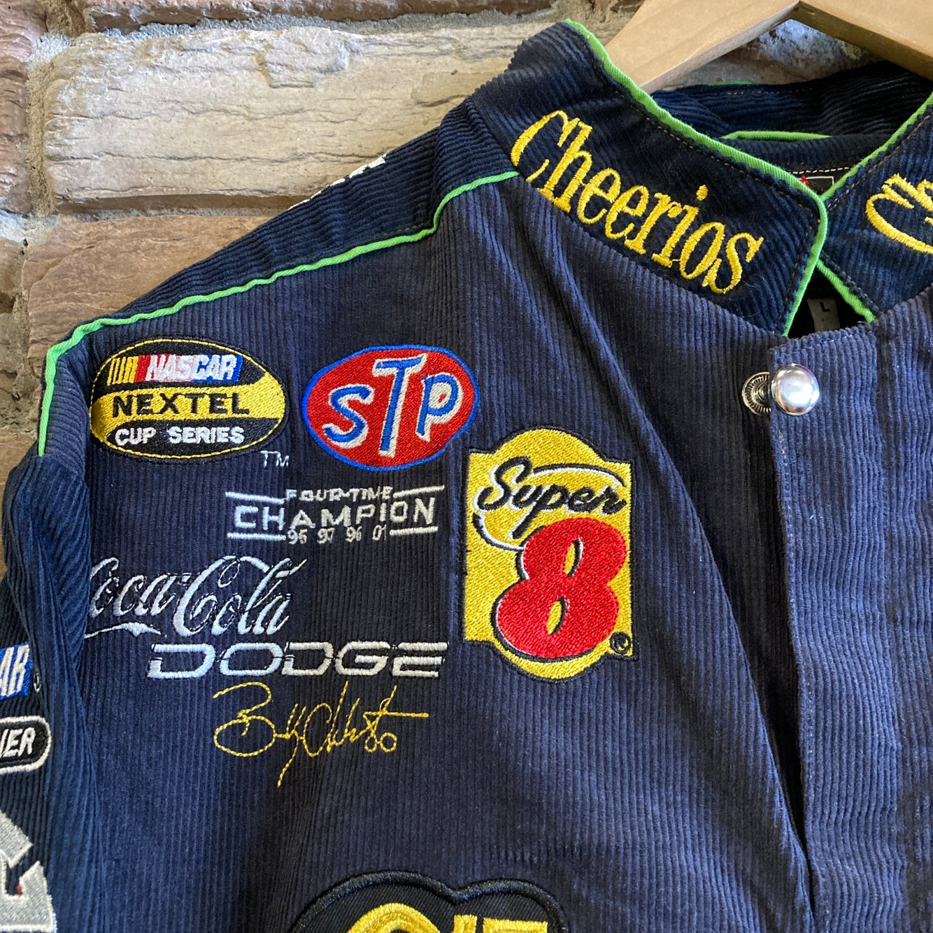 Navy Corduroy Cheerios Racing Jacket