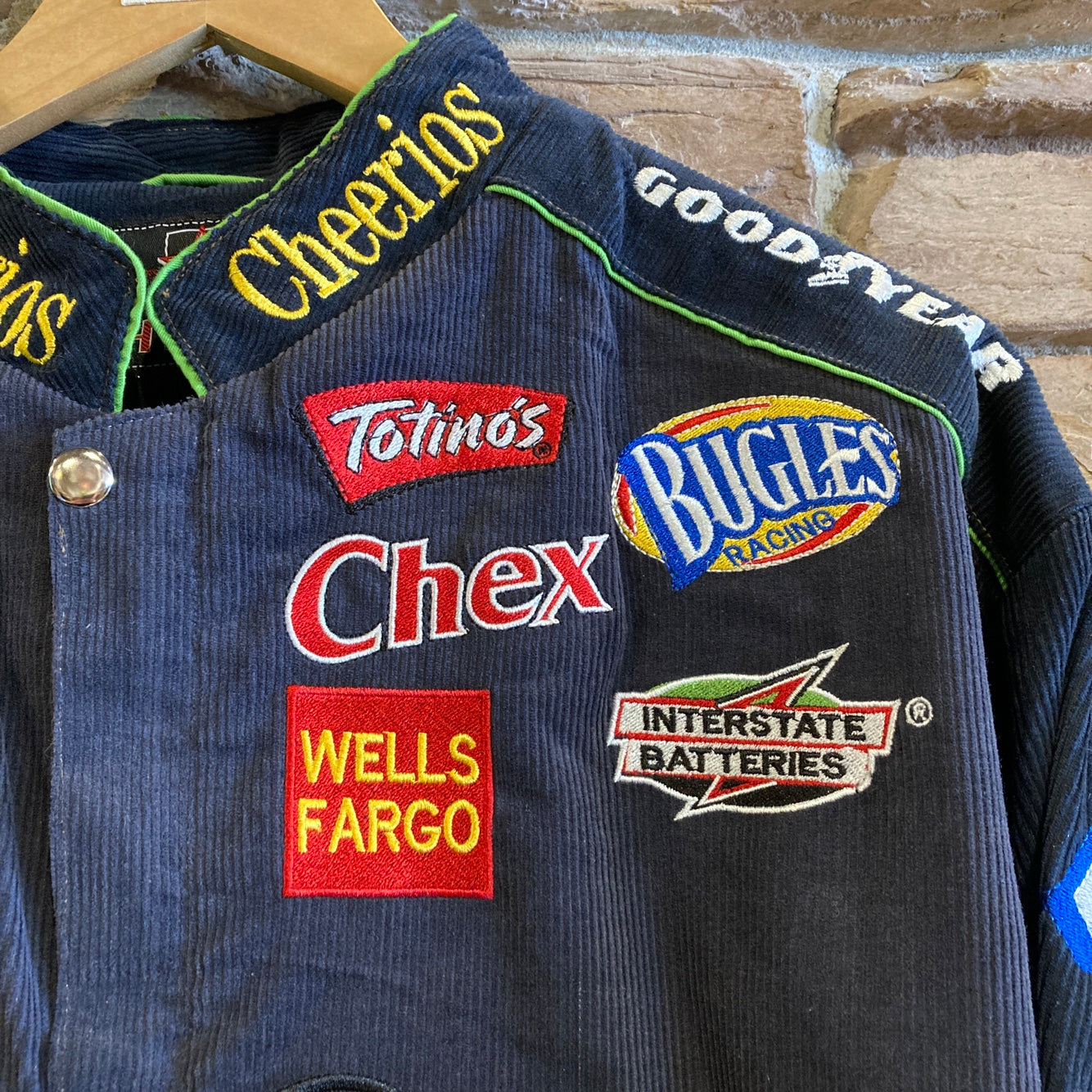 Navy Corduroy Cheerios Racing Jacket