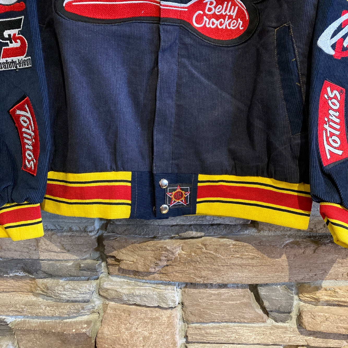 Navy Corduroy Cheerios Racing Jacket