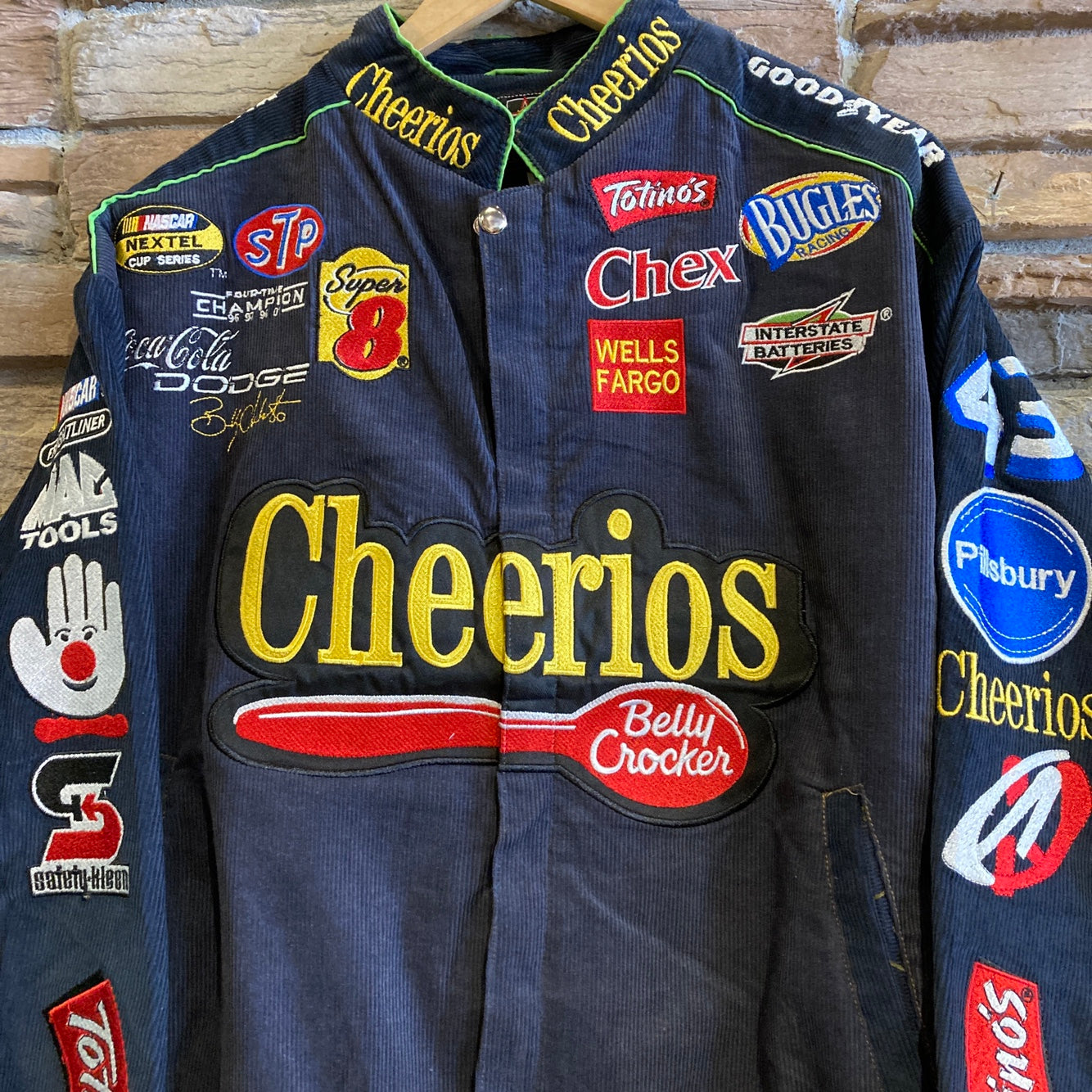 Navy Corduroy Cheerios Racing Jacket