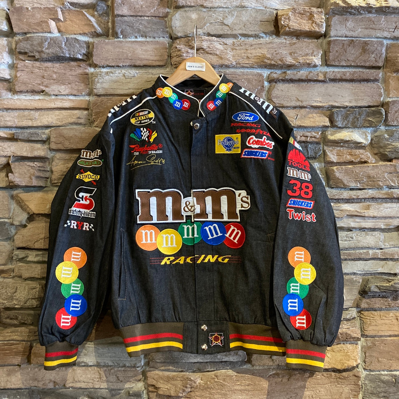 Grey Denim M&M Racing Jacket