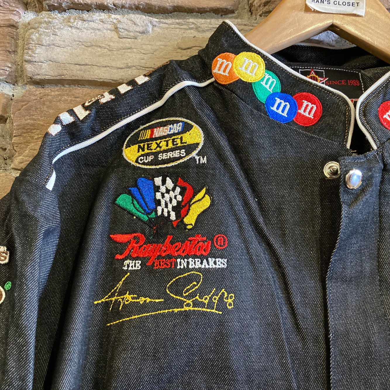 Grey Denim M&M Racing Jacket