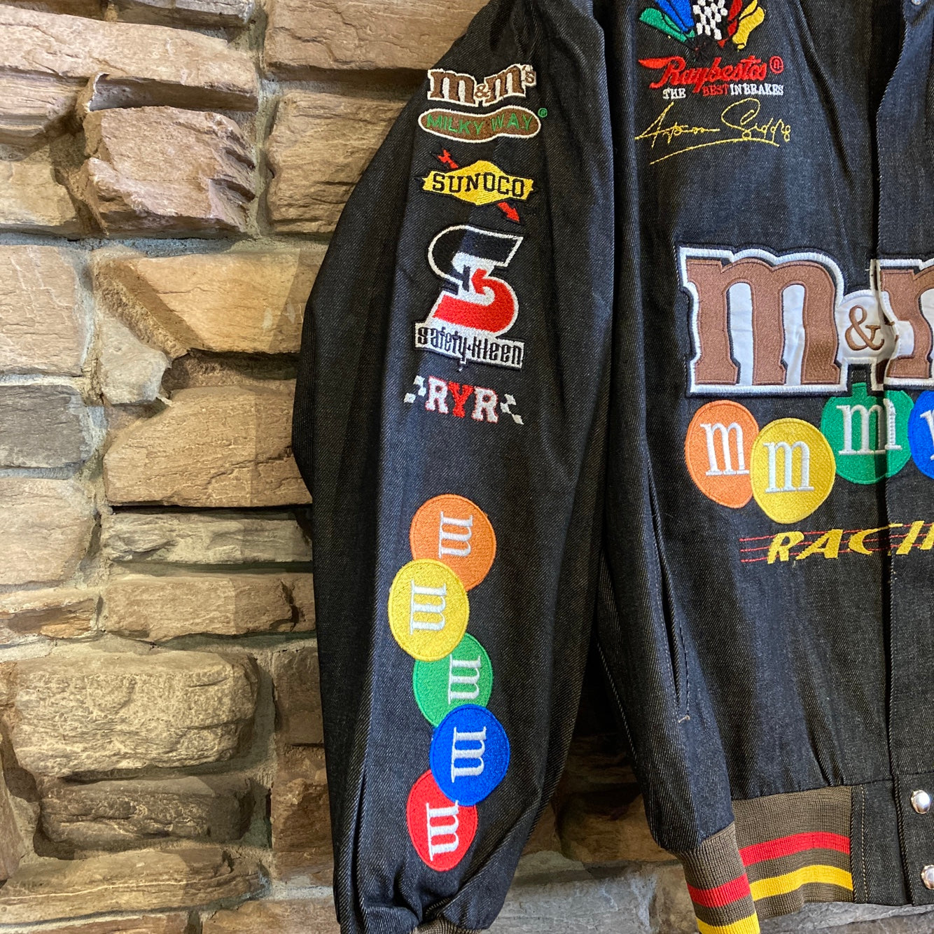 Grey Denim M&M Racing Jacket