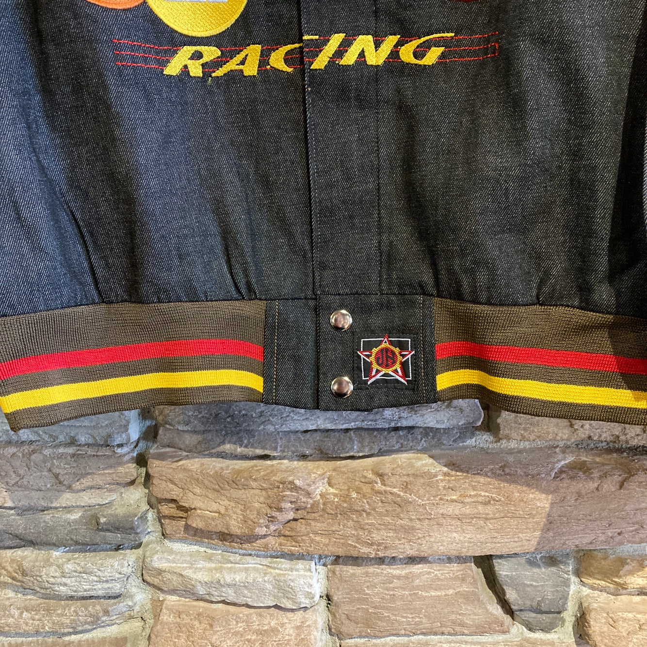 Grey Denim M&M Racing Jacket