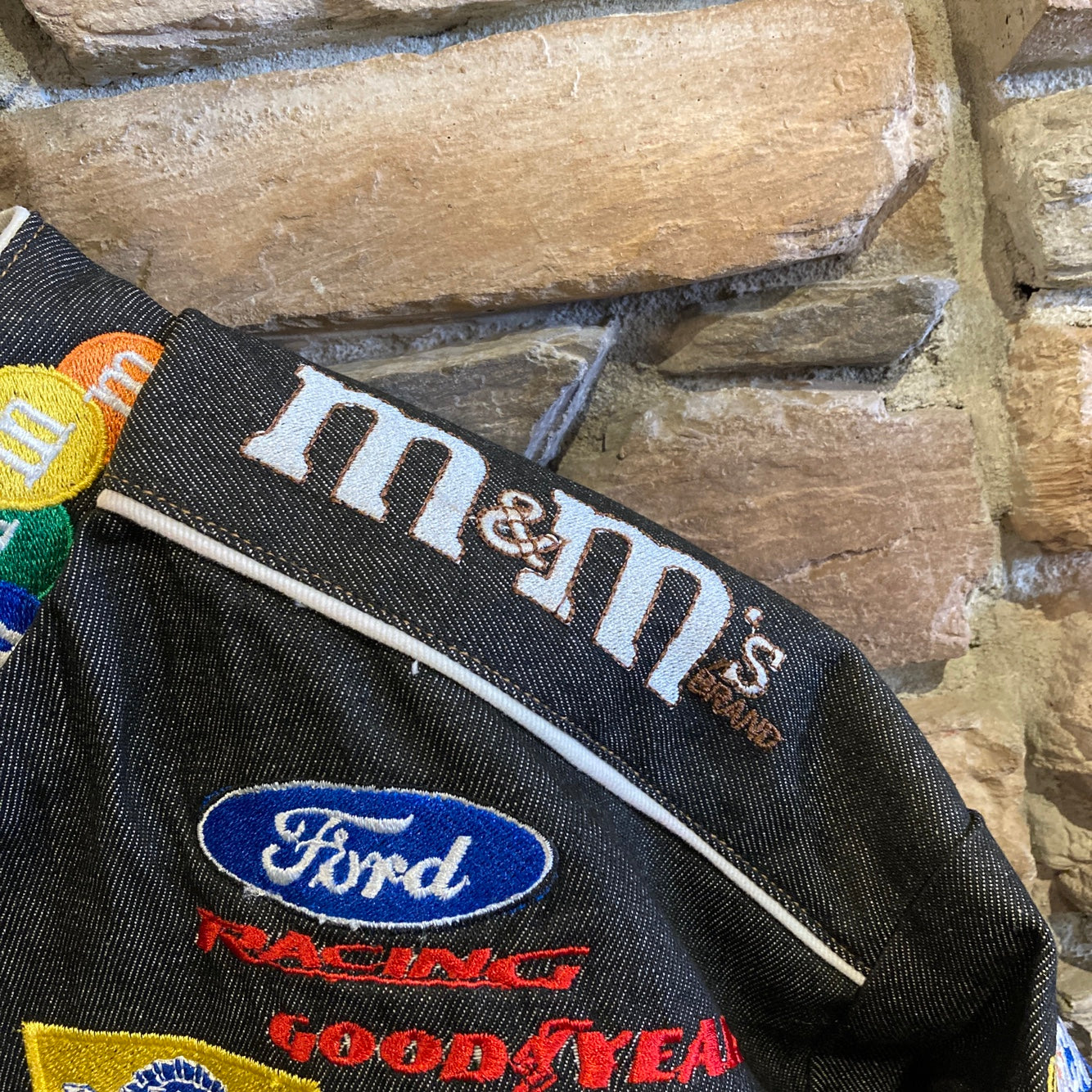 Grey Denim M&M Racing Jacket