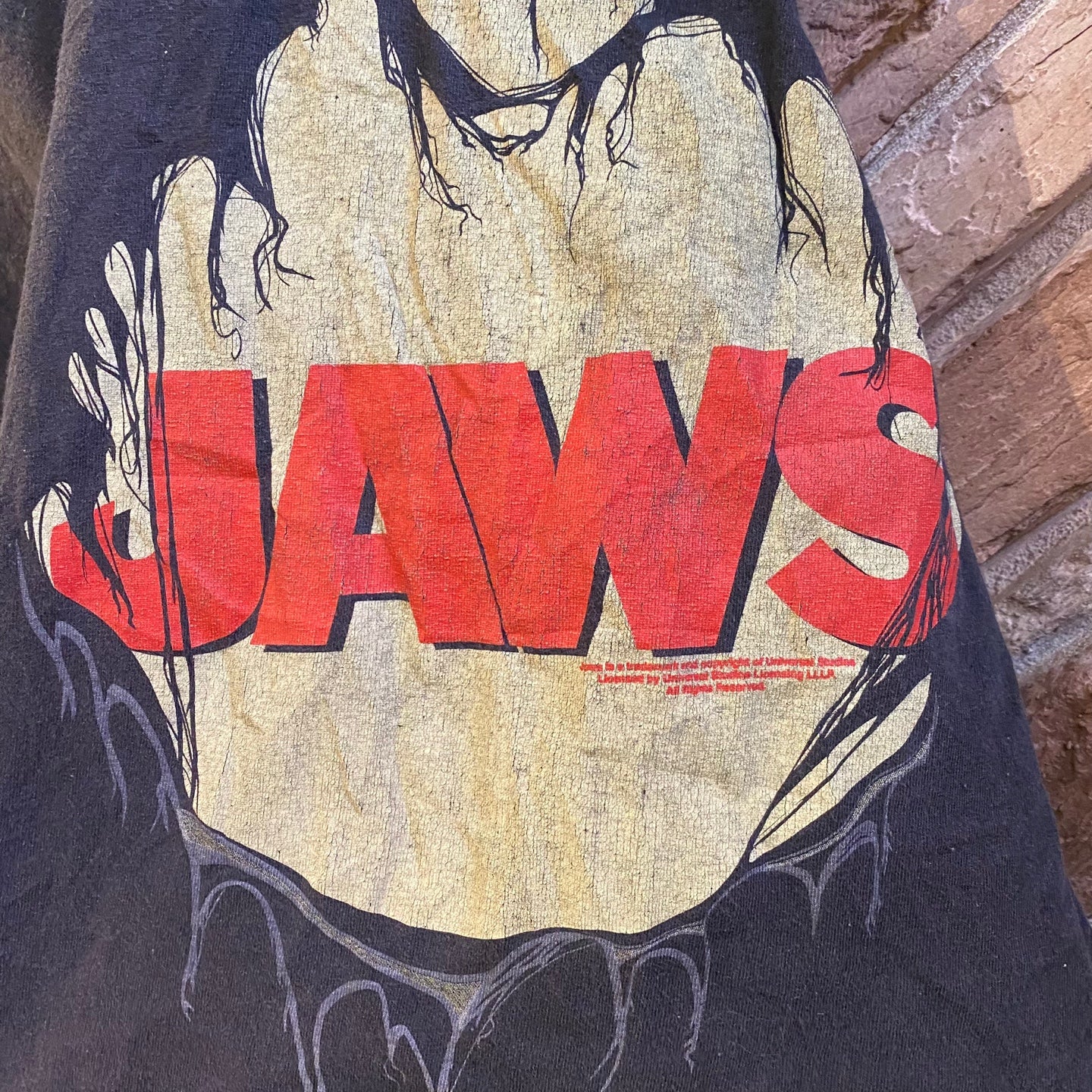 Vintage "JAWS" Movie Promo Graphic T-shirt