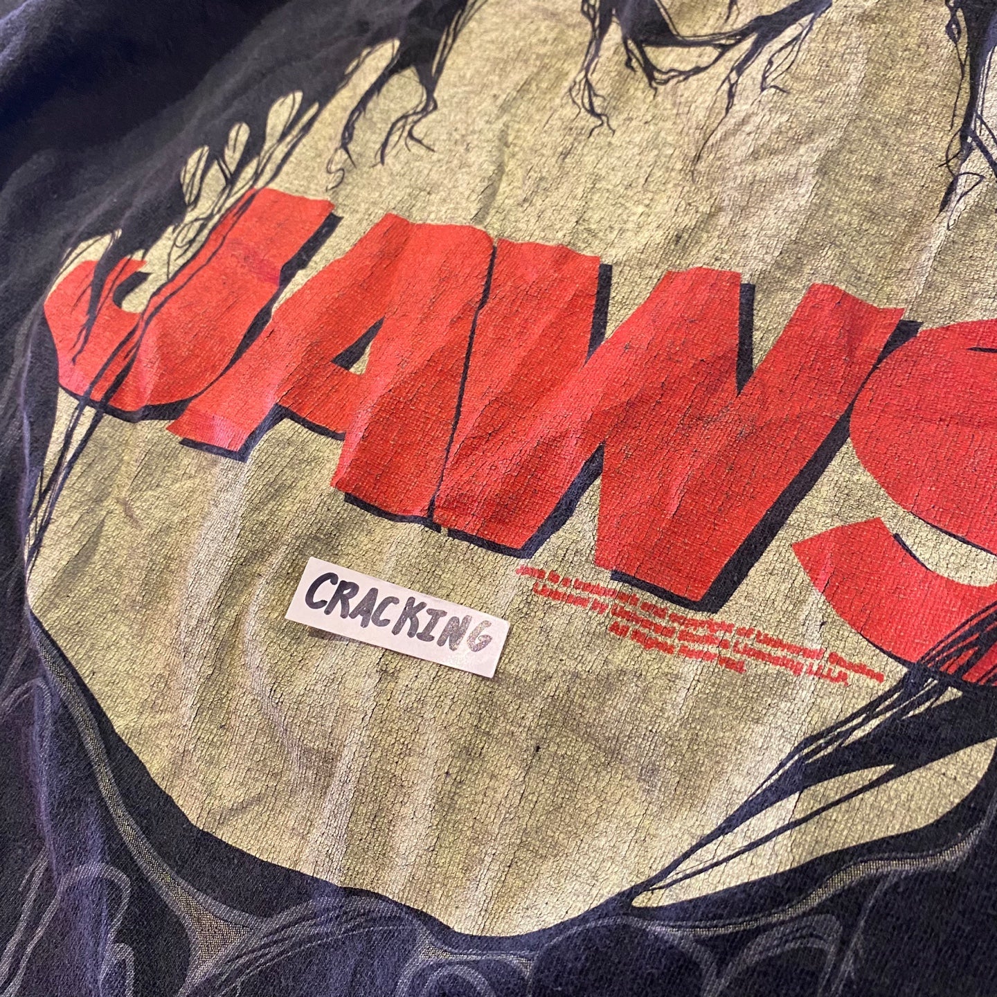 Vintage "JAWS" Movie Promo Graphic T-shirt