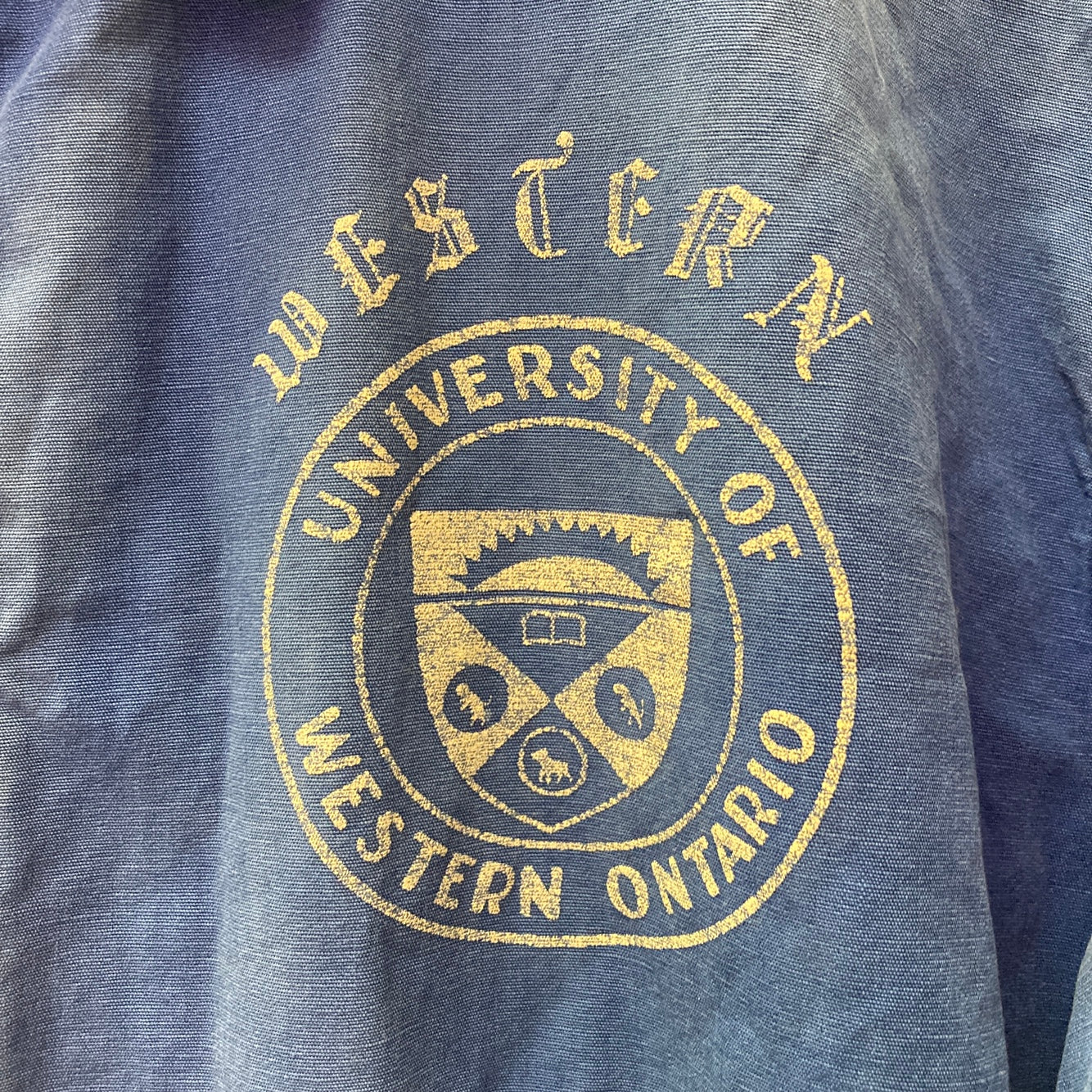 Vintage University of Western Ontario Blue Bomber Jacket