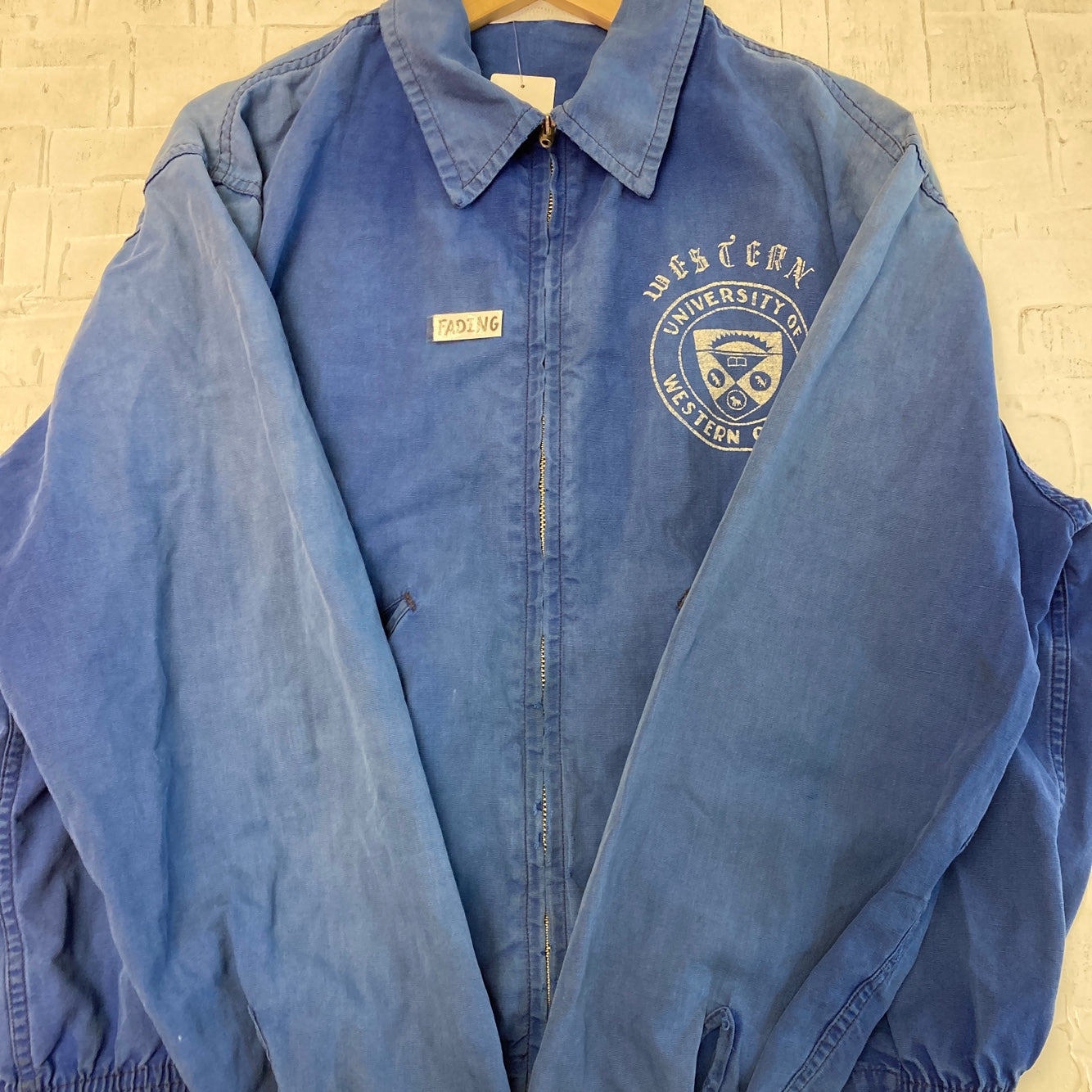 Vintage University of Western Ontario Blue Bomber Jacket