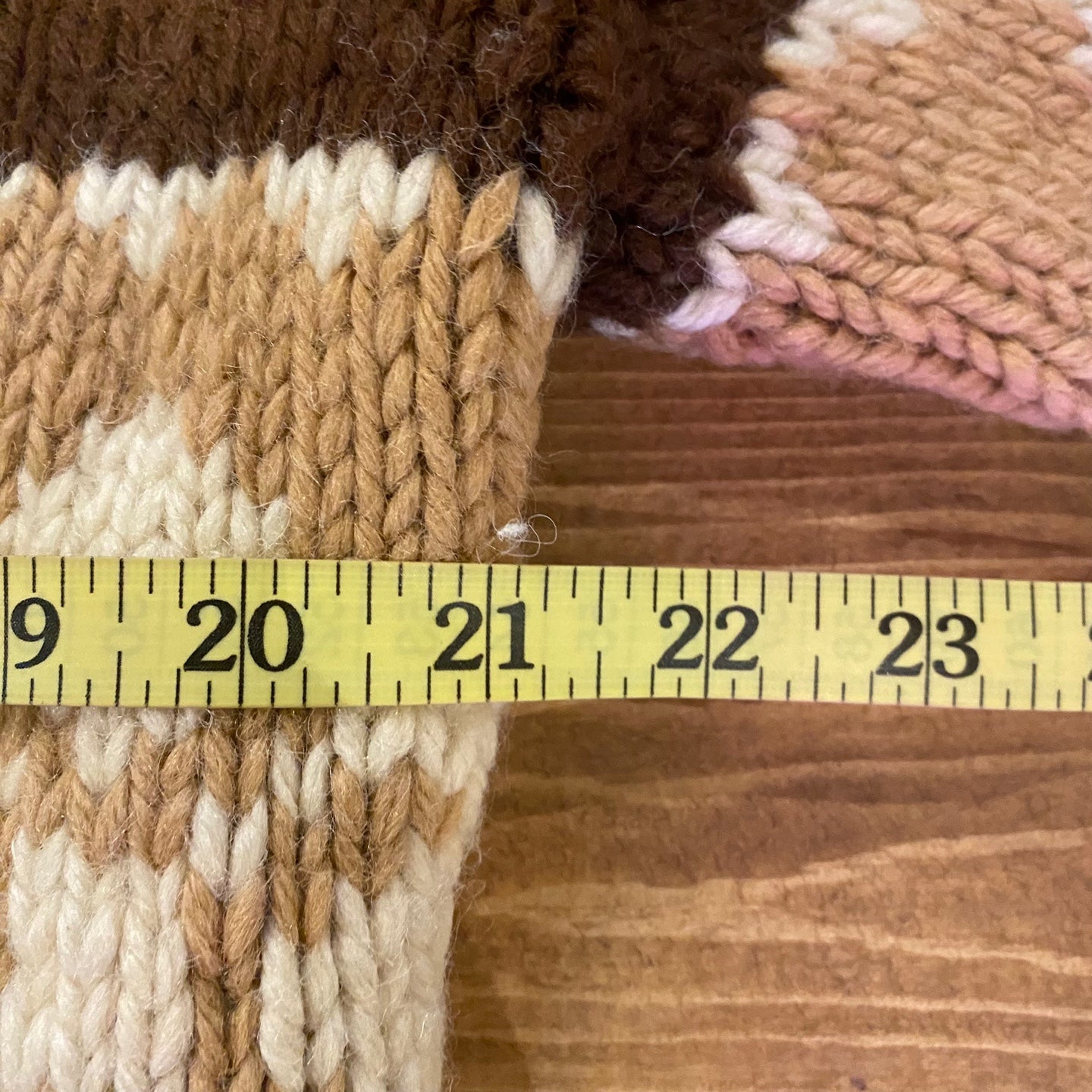 Vintage Heavy Brown Knit Zip-Up Sweater