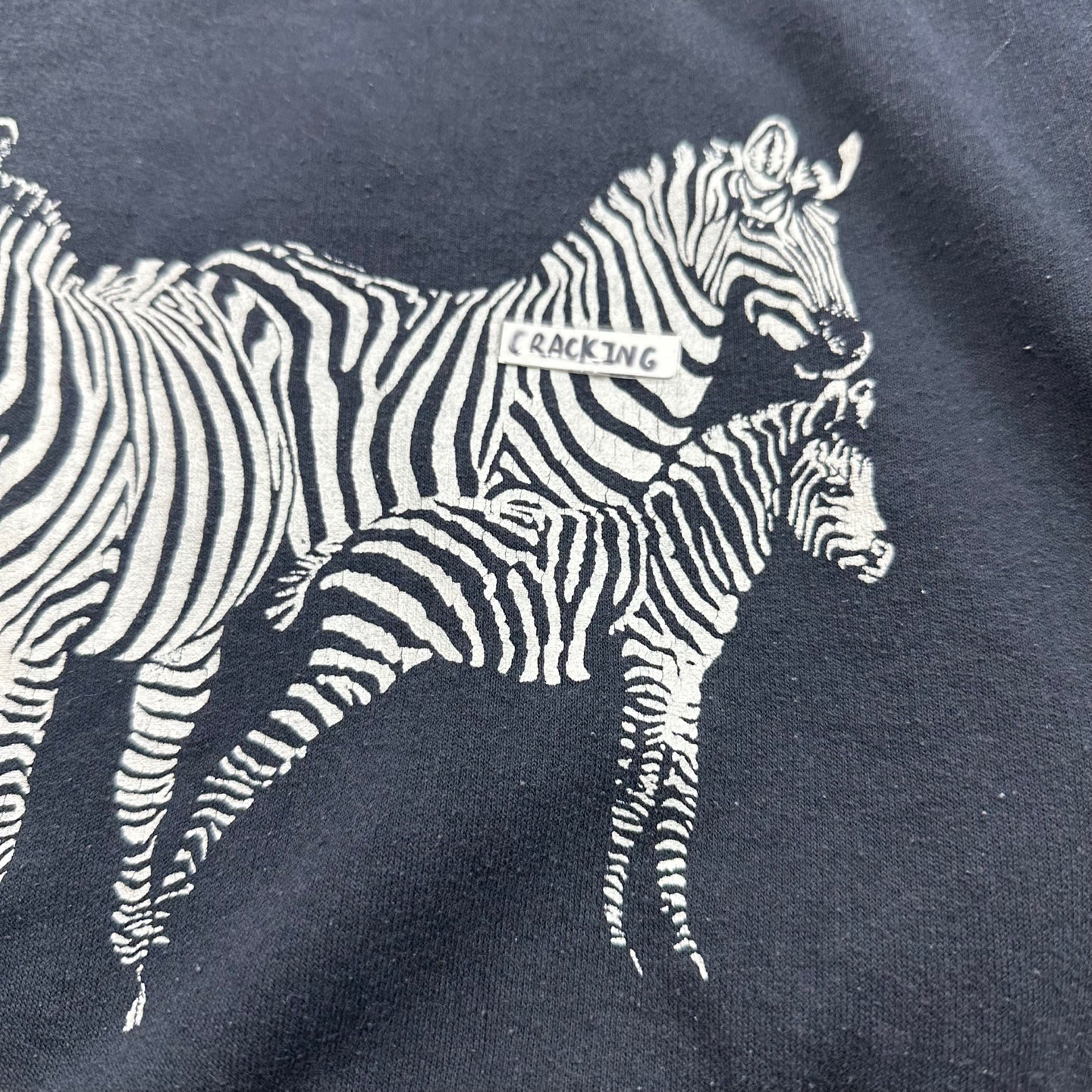 Vintage Black Zebra Sweatshirt