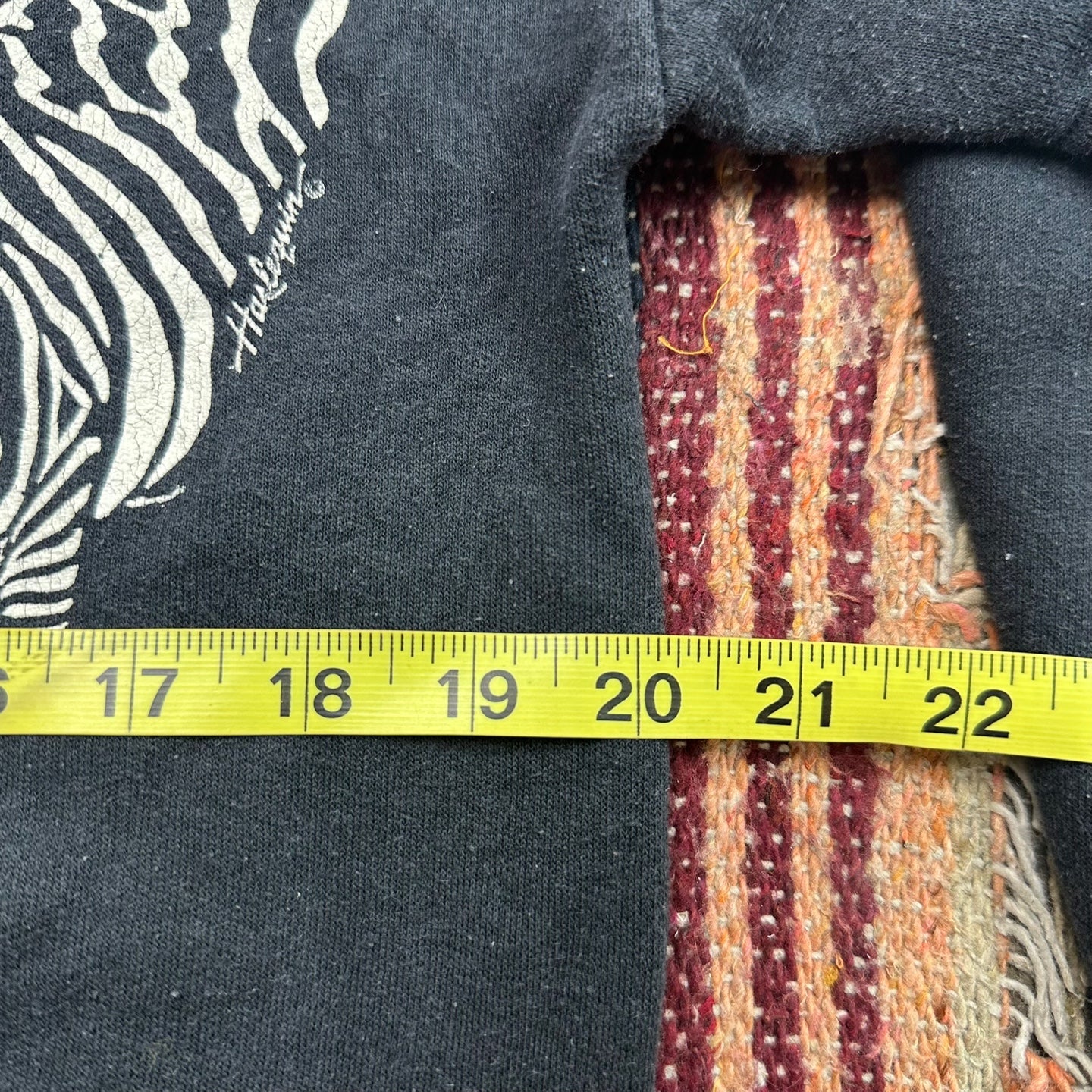 Vintage Black Zebra Sweatshirt