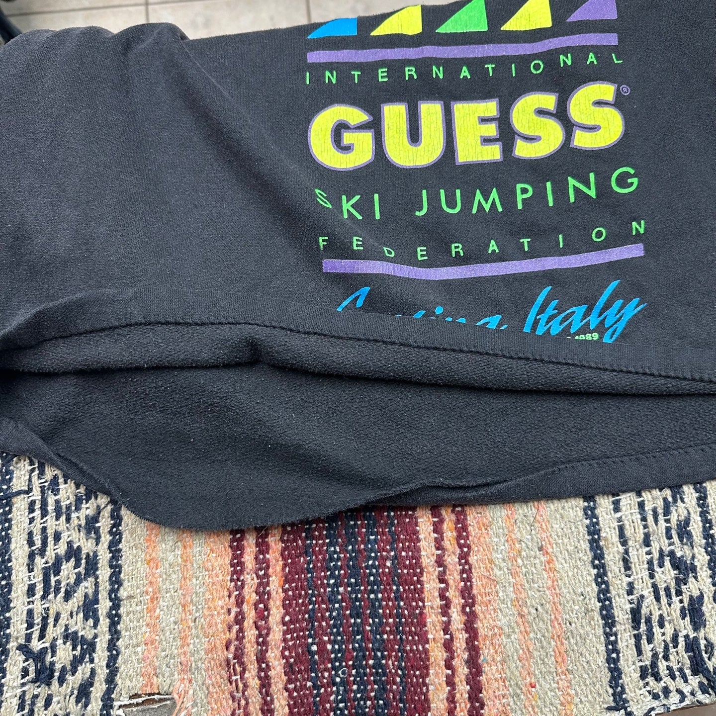 Vintage 1989 Guess Ski Jumping Federation Sweatshirt